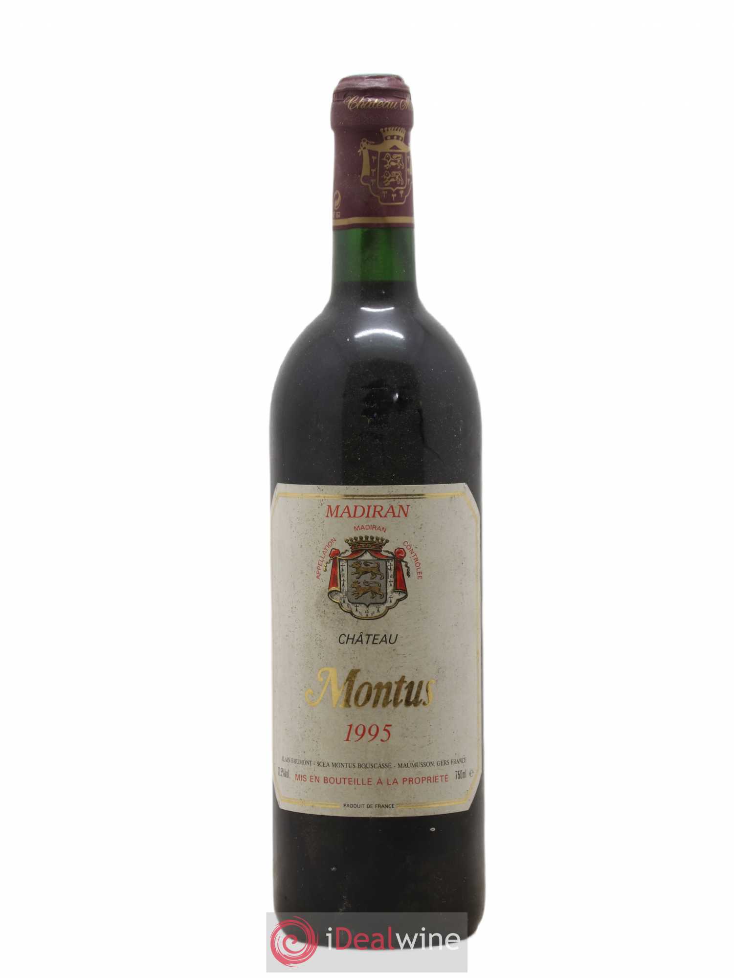 Madiran Château Montus Alain Brumont 1995 - Lot de 1 bouteille - 0
