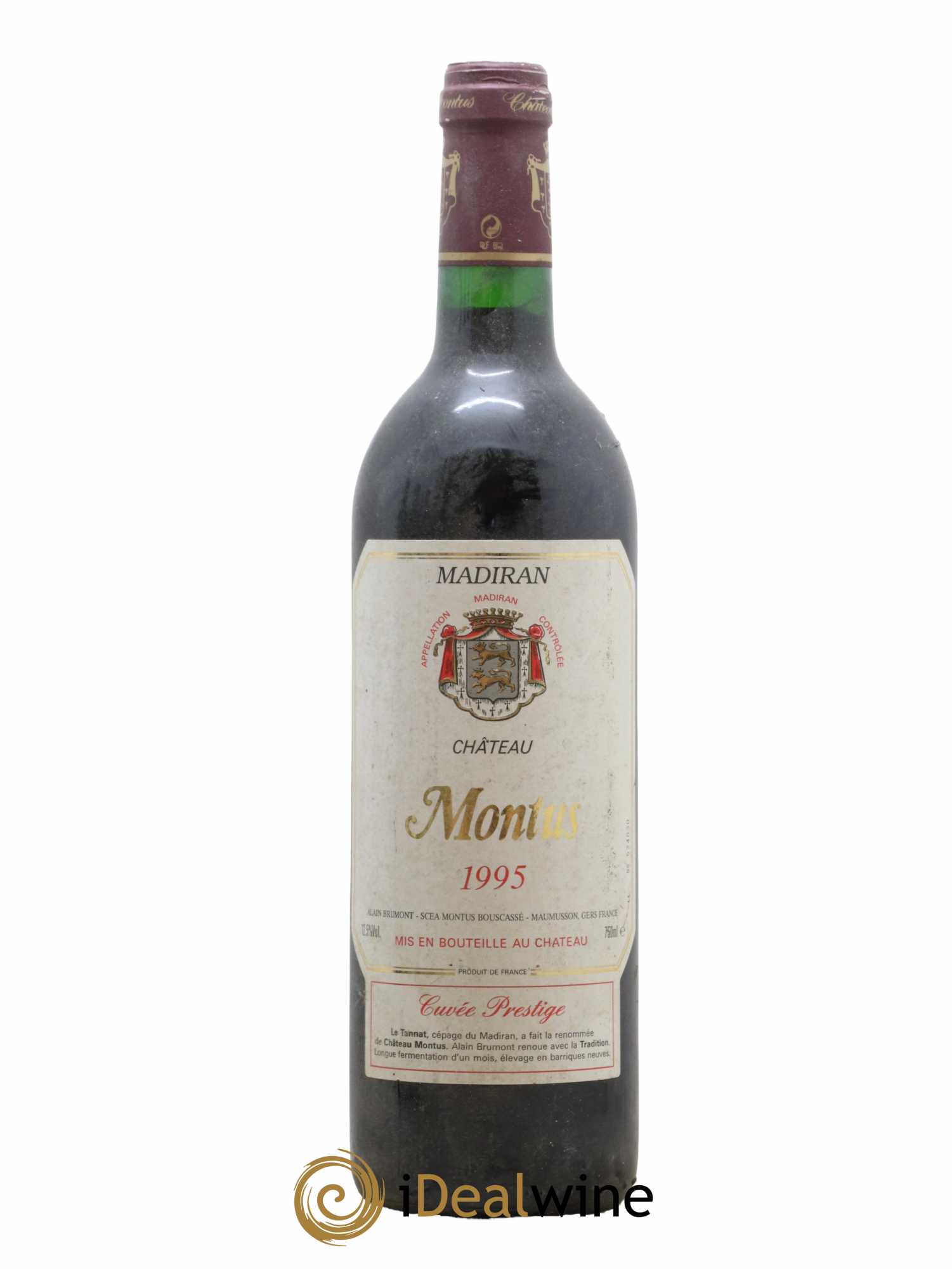 Madiran Château Montus-Prestige Alain Brumont 1995 - Lot de 1 bouteille - 0