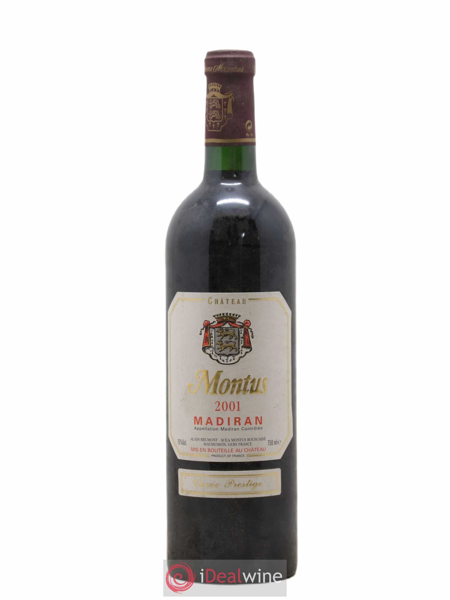 Madiran Château Montus-Prestige Alain Brumont 2001 - Lot de 1 bouteille - 0