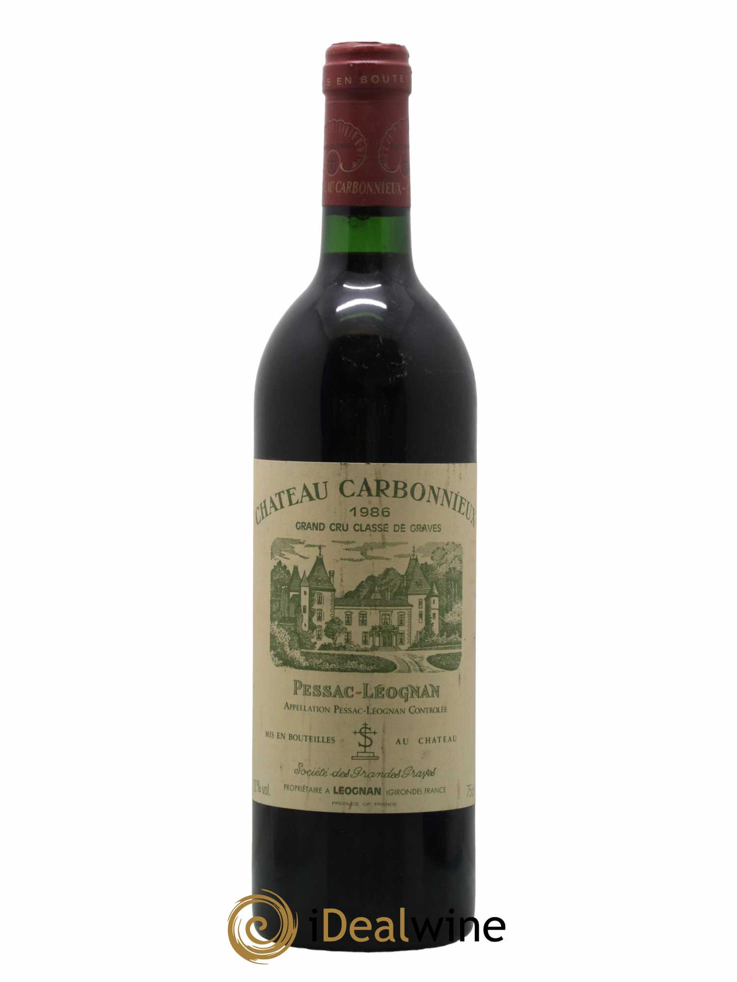 Château Carbonnieux Cru Classé de Graves 1986 - Lot de 1 bouteille - 0