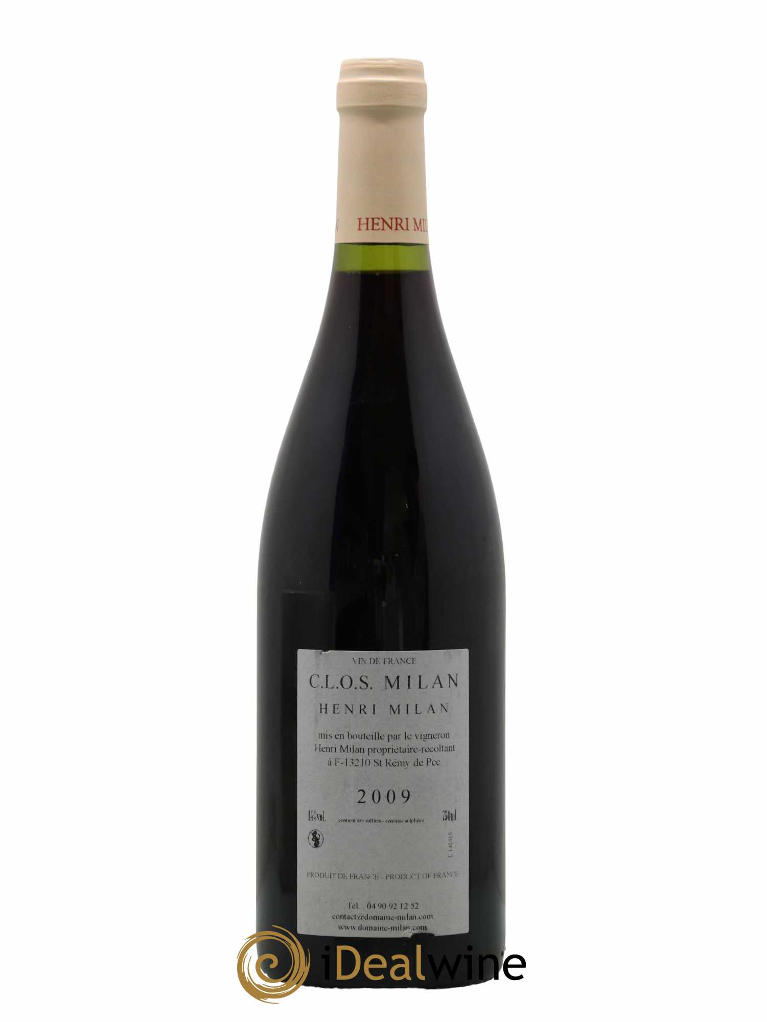 Baux de Provence Clos Milan Henri Milan 2009 - Lot de 1 bouteille - 1