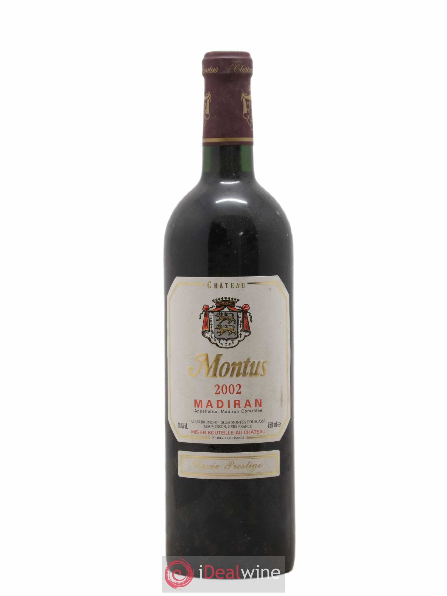 Madiran Château Montus-Prestige Alain Brumont 2002 - Lot de 1 bouteille - 0