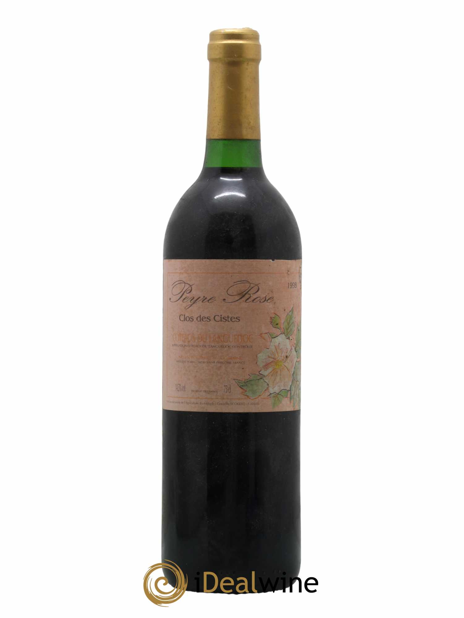 Vin de France (anciennement Coteaux du Languedoc) Domaine Peyre Rose Les Cistes Marlène Soria 1998 - Lot de 1 bouteille - 0