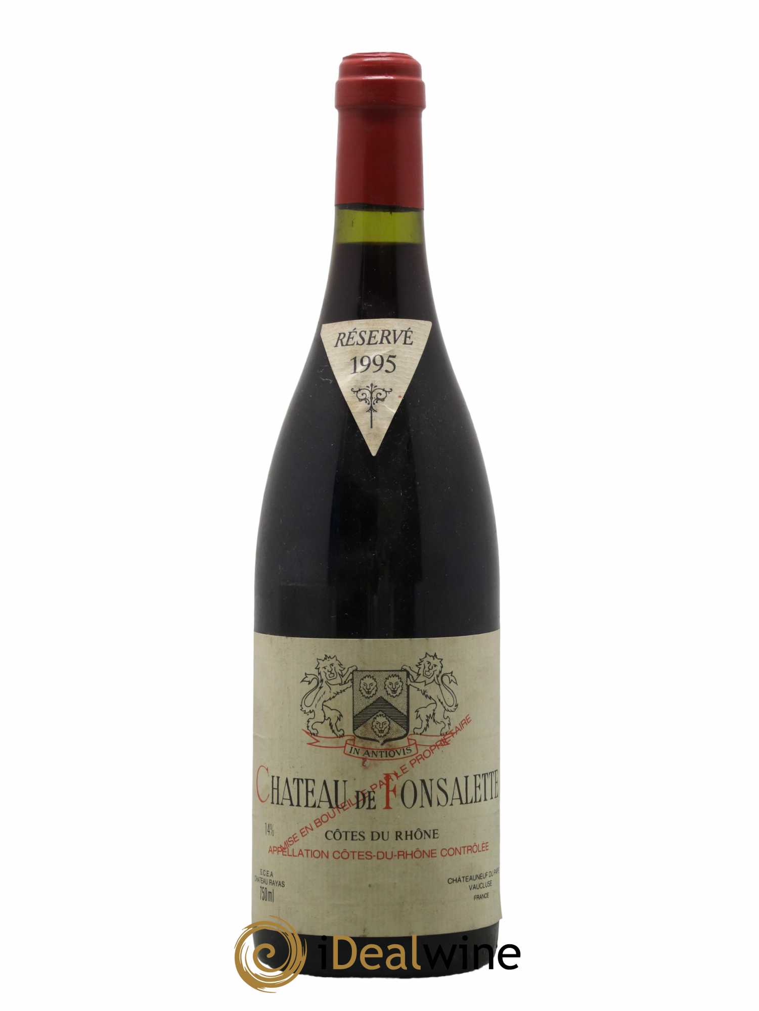 Côtes-du-Rhône Château de Fonsalette Emmanuel Reynaud 1995 - Lot de 1 bouteille - 0