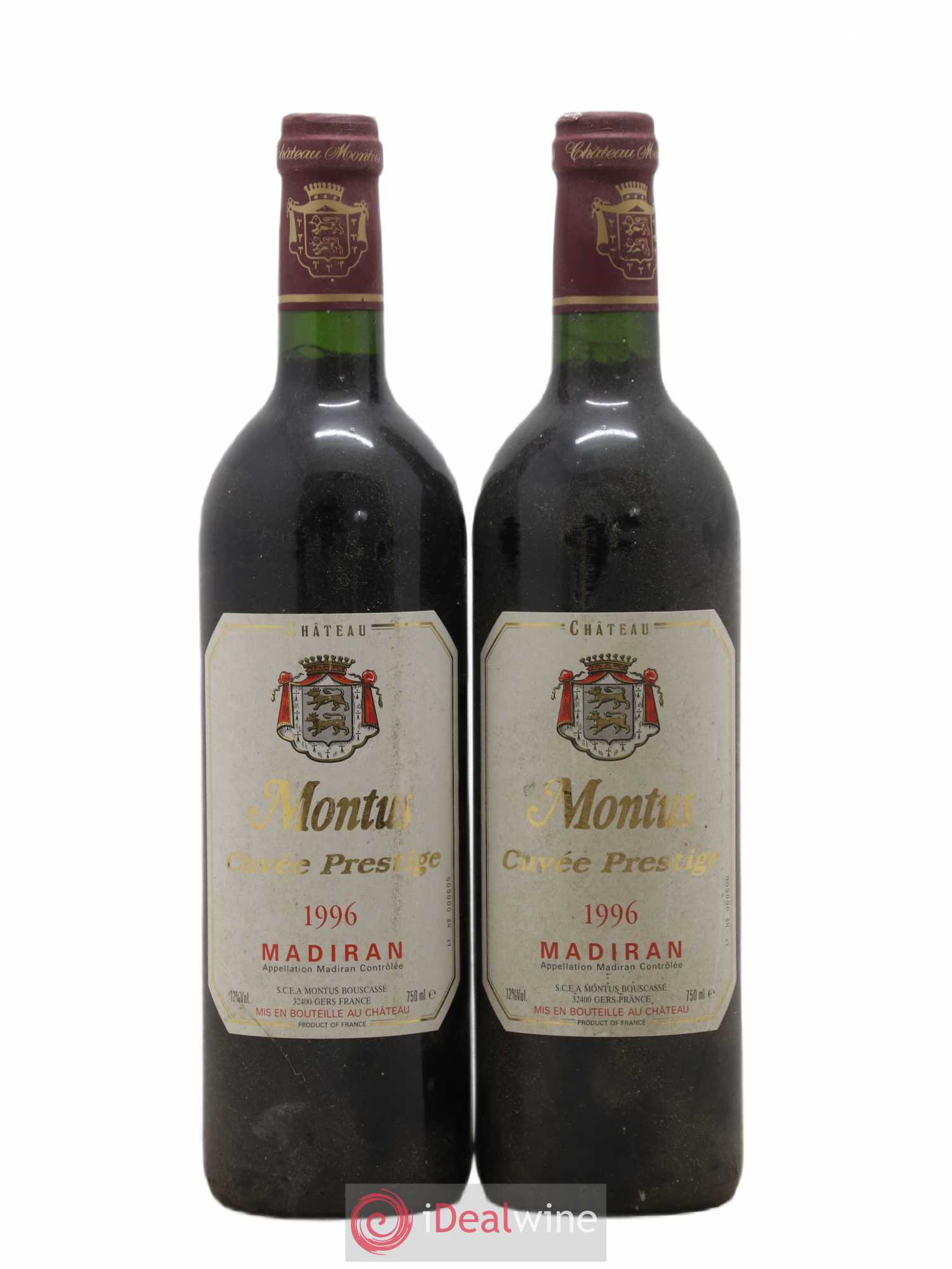 Madiran Château Montus-Prestige Alain Brumont 1996 - Lot de 2 bouteilles - 0