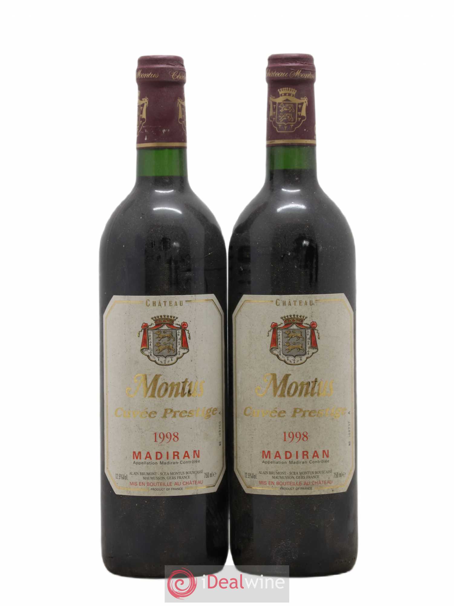 Madiran Château Montus-Prestige Alain Brumont 1998 - Lot de 2 bouteilles - 0