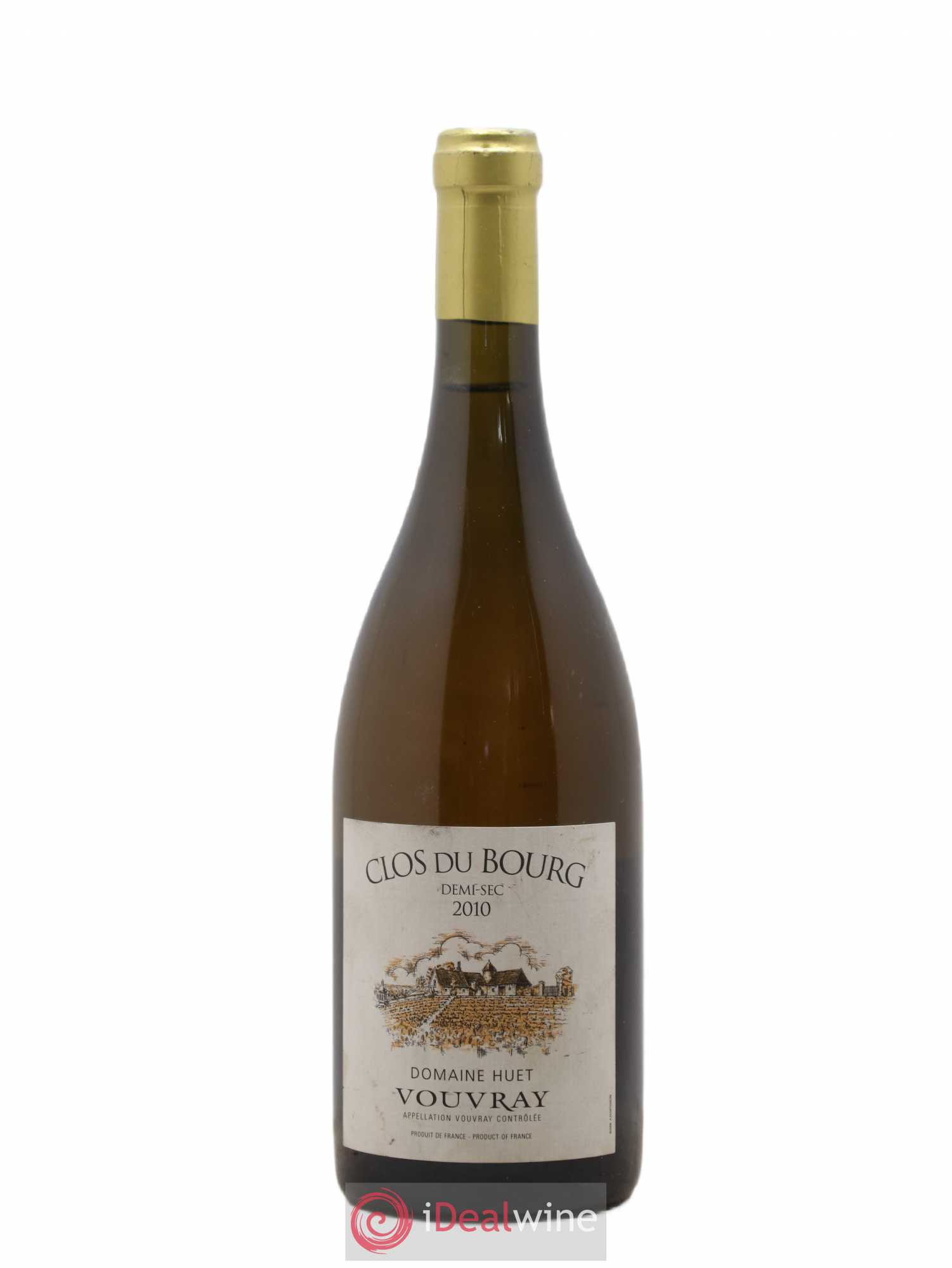 Vouvray Clos du Bourg Demi-Sec Domaine Huet 2010 - Lot de 1 bouteille - 0