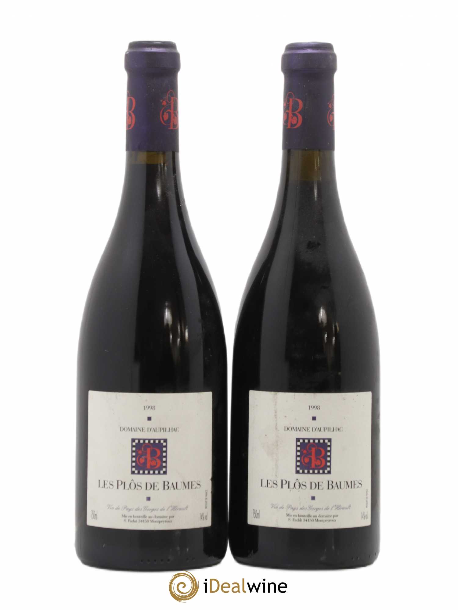 Coteaux du Languedoc Les Plôs de Baume Domaine Sylvain Fadat 1998 - Posten von 2 Flaschen - 0