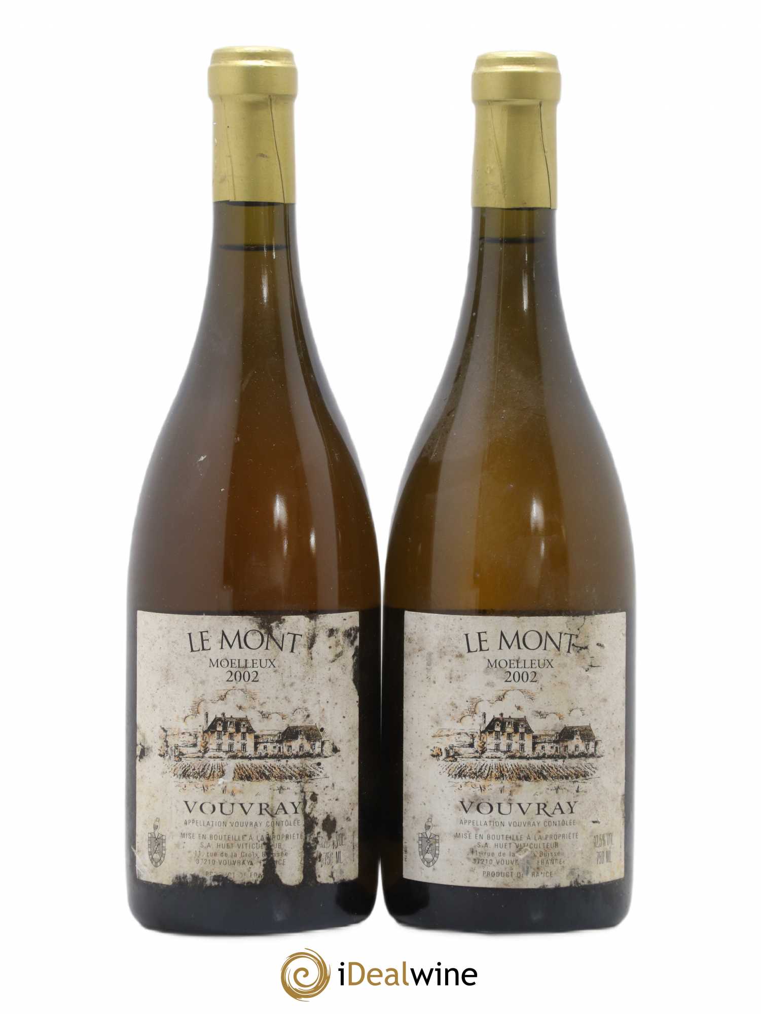 Vouvray Le Mont Moelleux Domaine Huet 2002 - Lotto di 2 bottiglie - 0