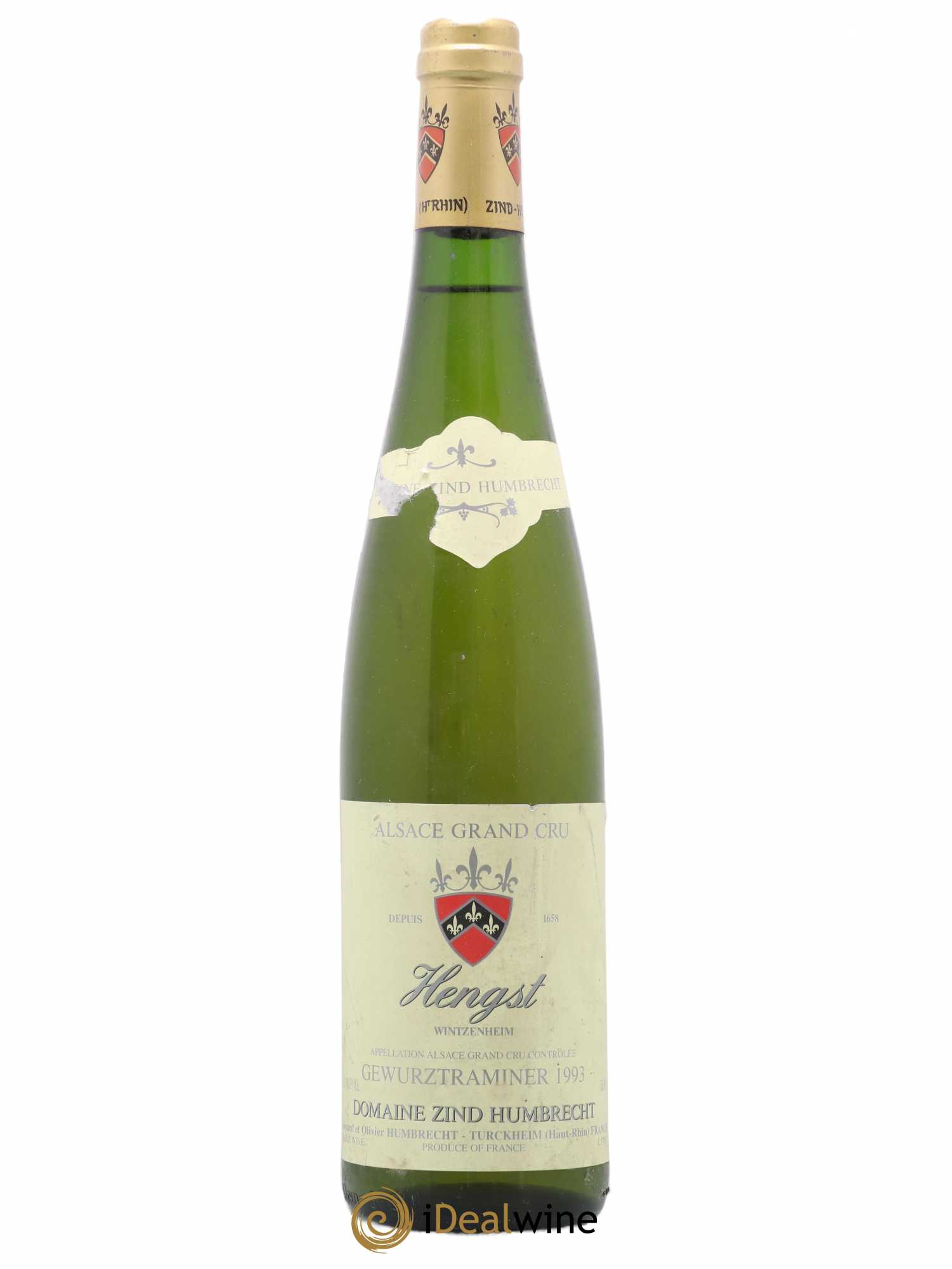 Alsace Gewurztraminer Grand Cru Hengst Zind-Humbrecht (Domaine) 1993 - Lot de 1 bouteille - 0