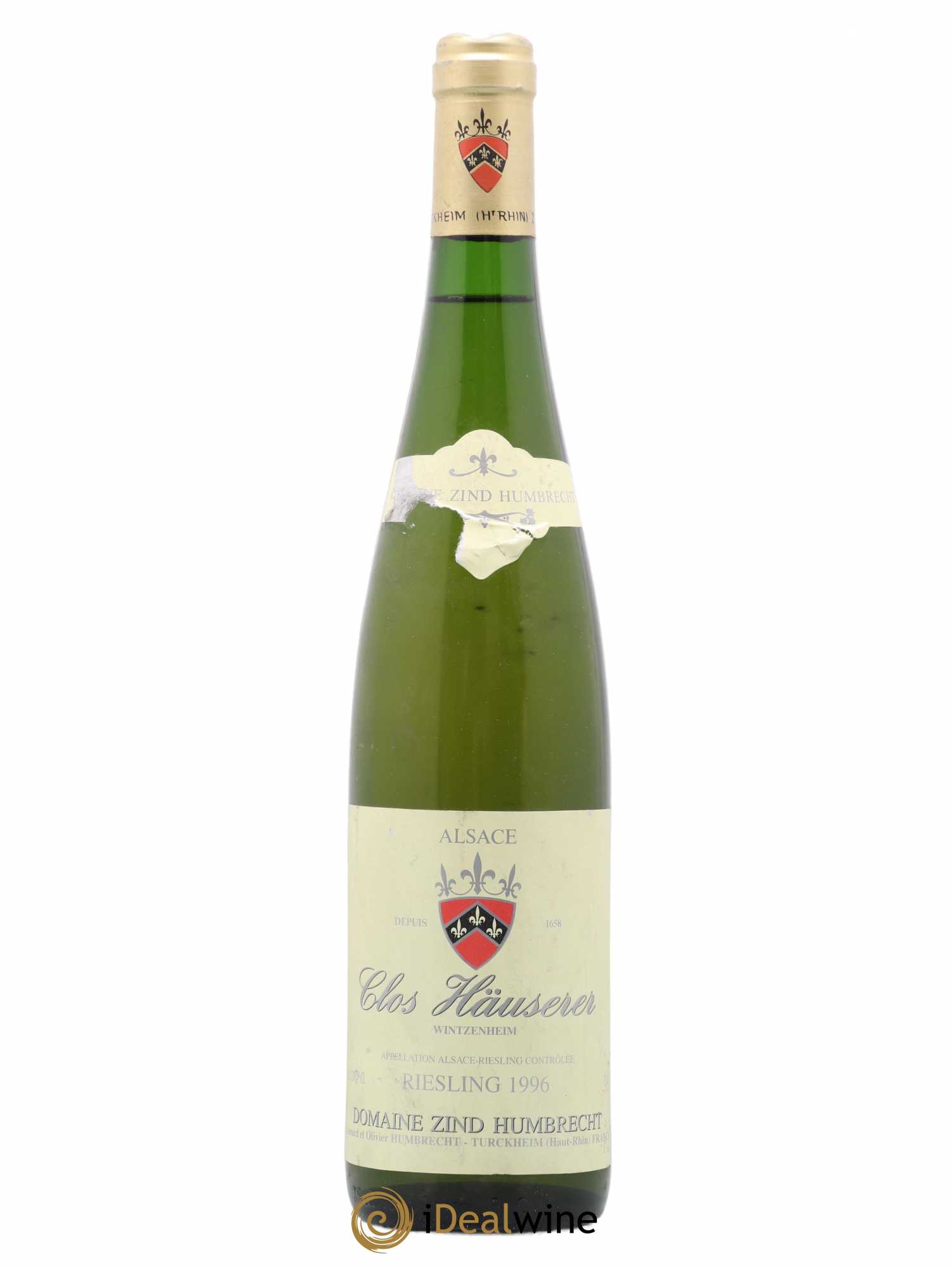 Alsace Riesling Clos Hauserer Zind-Humbrecht (Domaine) 1996 - Lot de 1 bouteille - 0
