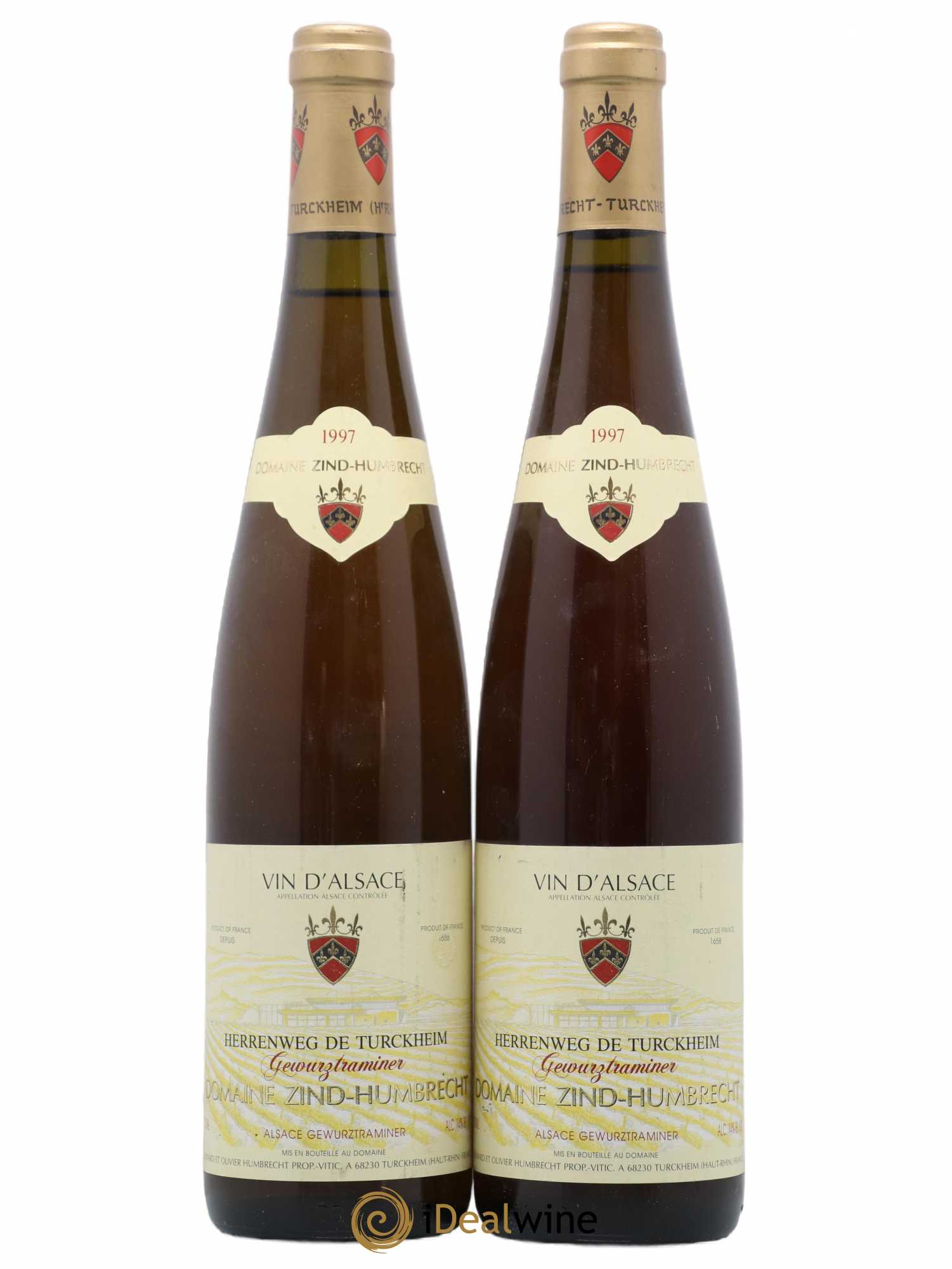 Alsace Gewurztraminer Herrenweg de Turckheim Zind-Humbrecht (Domaine) 1997 - Lot de 2 bouteilles - 0