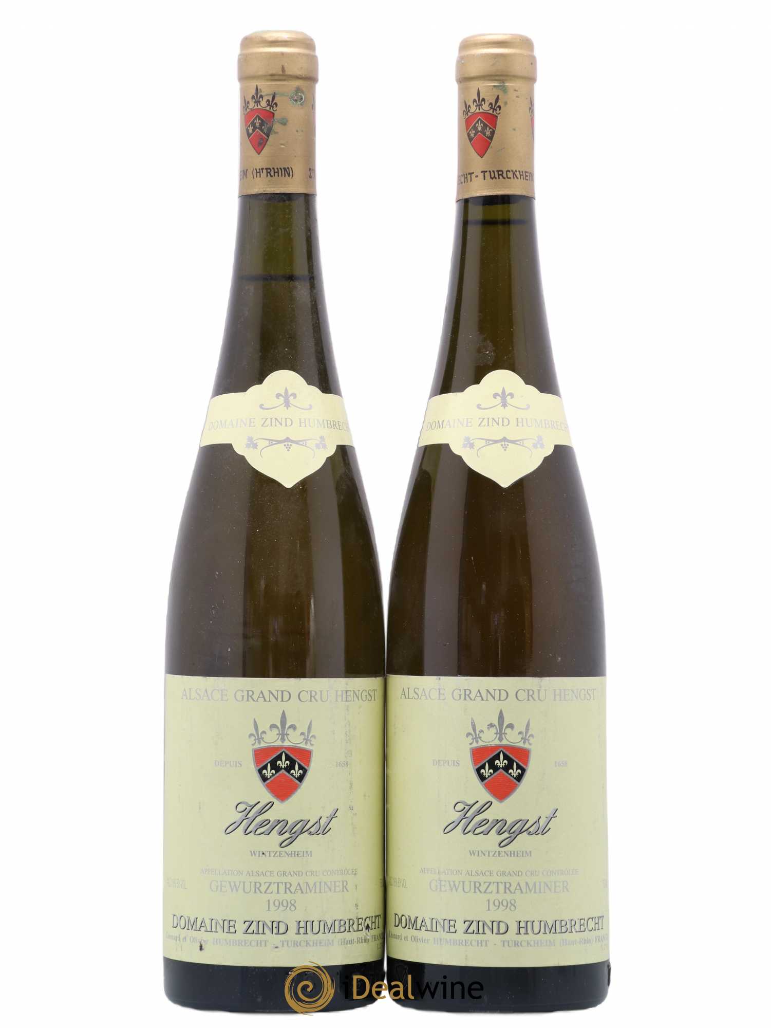 Alsace Gewurztraminer Grand Cru Hengst Zind-Humbrecht (Domaine) 1998 - Lot de 2 bouteilles - 0