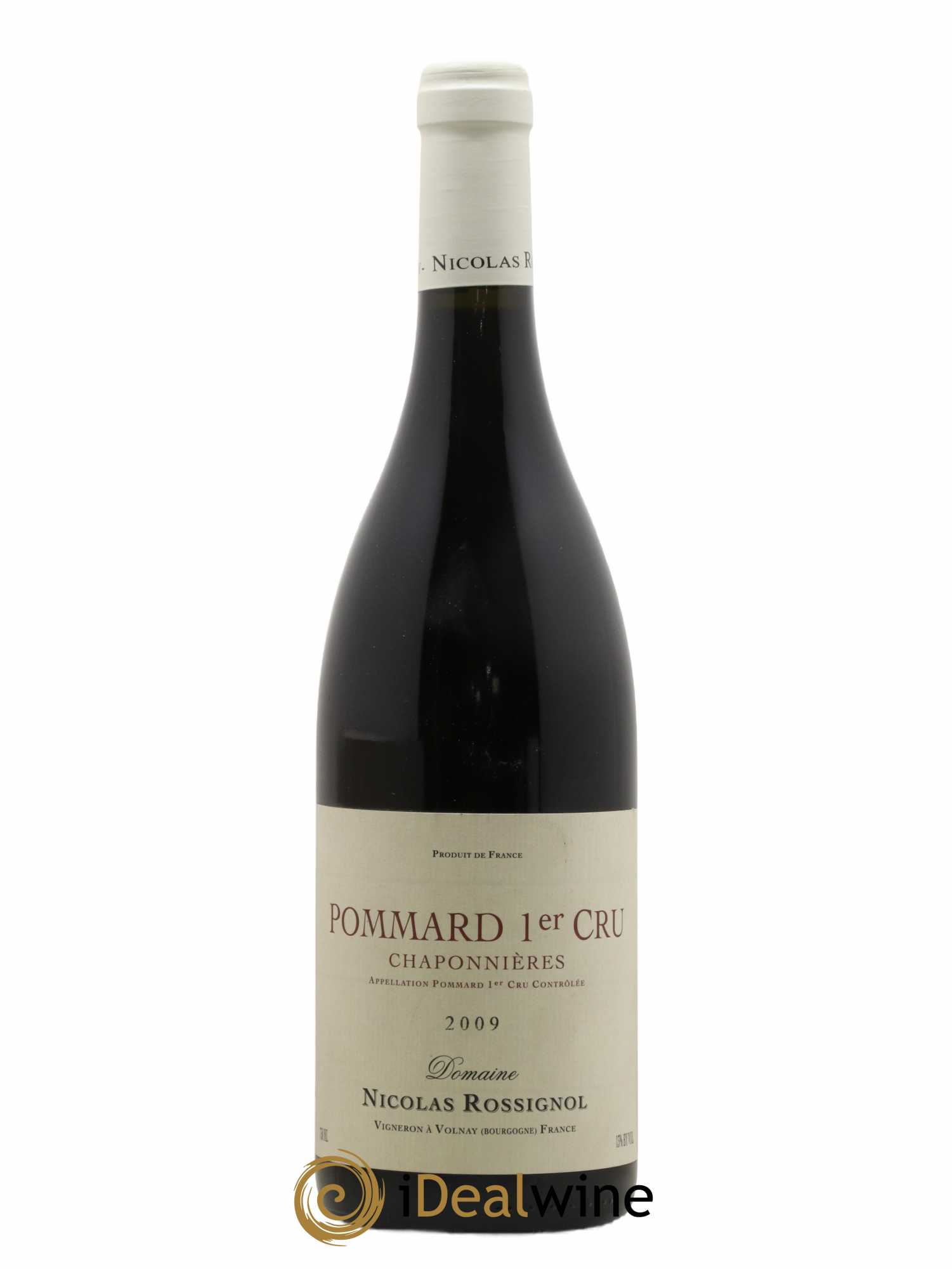 Pommard 1er Cru Chaponnières Nicolas Rossignol 2009 - Lot de 1 bouteille - 0