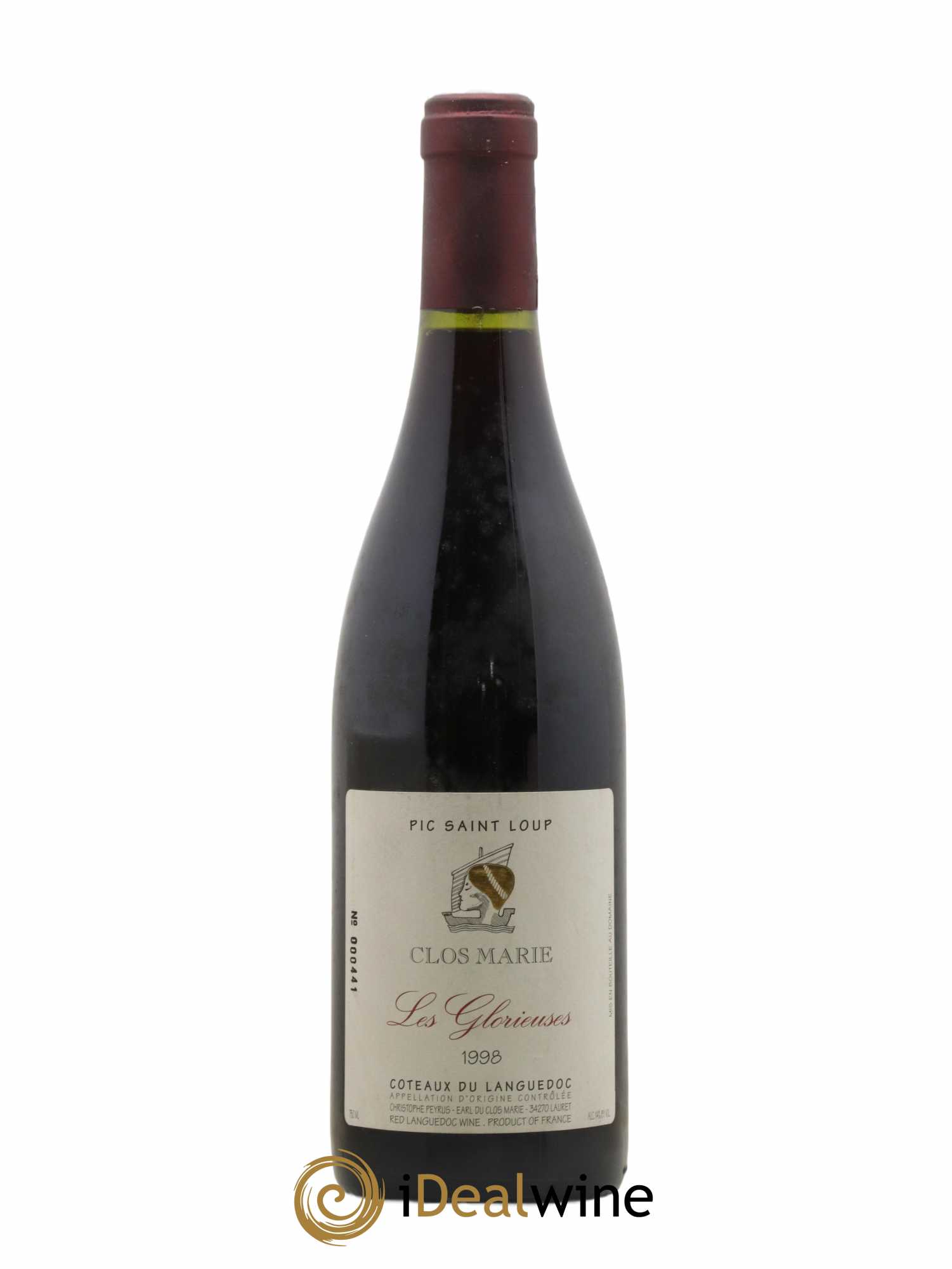 Pic Saint-Loup Clos Marie Les Glorieuses Christophe Peyrus et Françoise Julien 1998 - Lot de 1 bouteille - 0
