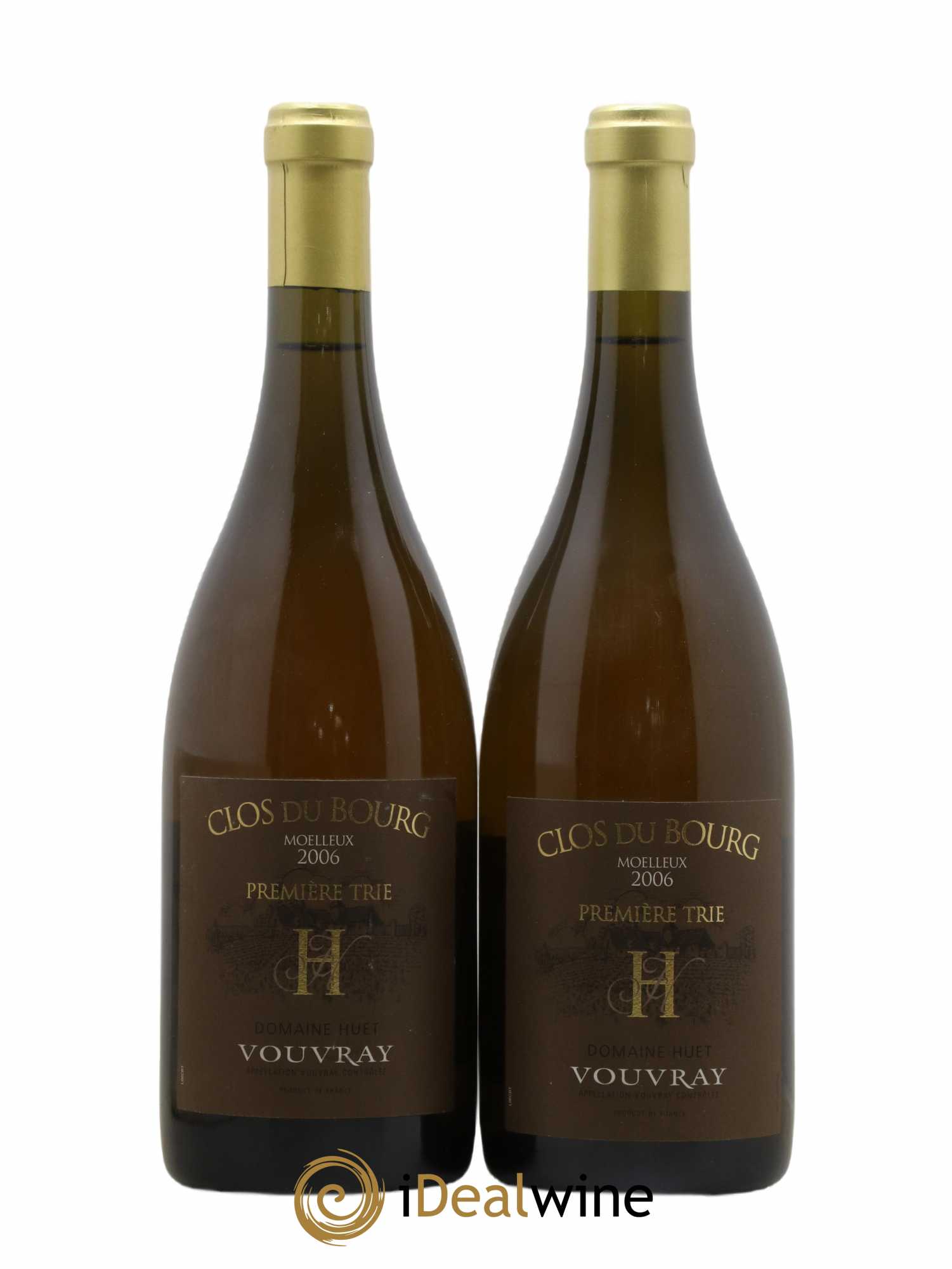 Vouvray Clos du Bourg Moelleux 1ère trie Domaine Huet 2006 - Lotto di 2 bottiglie - 0