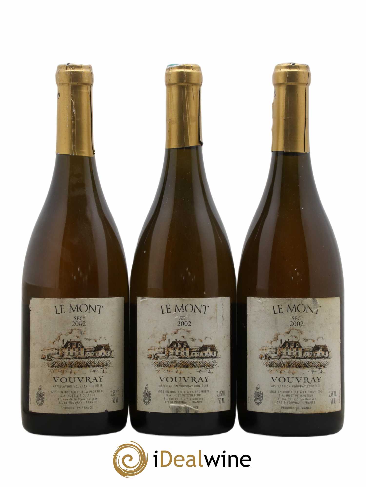 Vouvray Le Mont Sec Domaine Huet 2002 - Lot de 3 bouteilles - 0