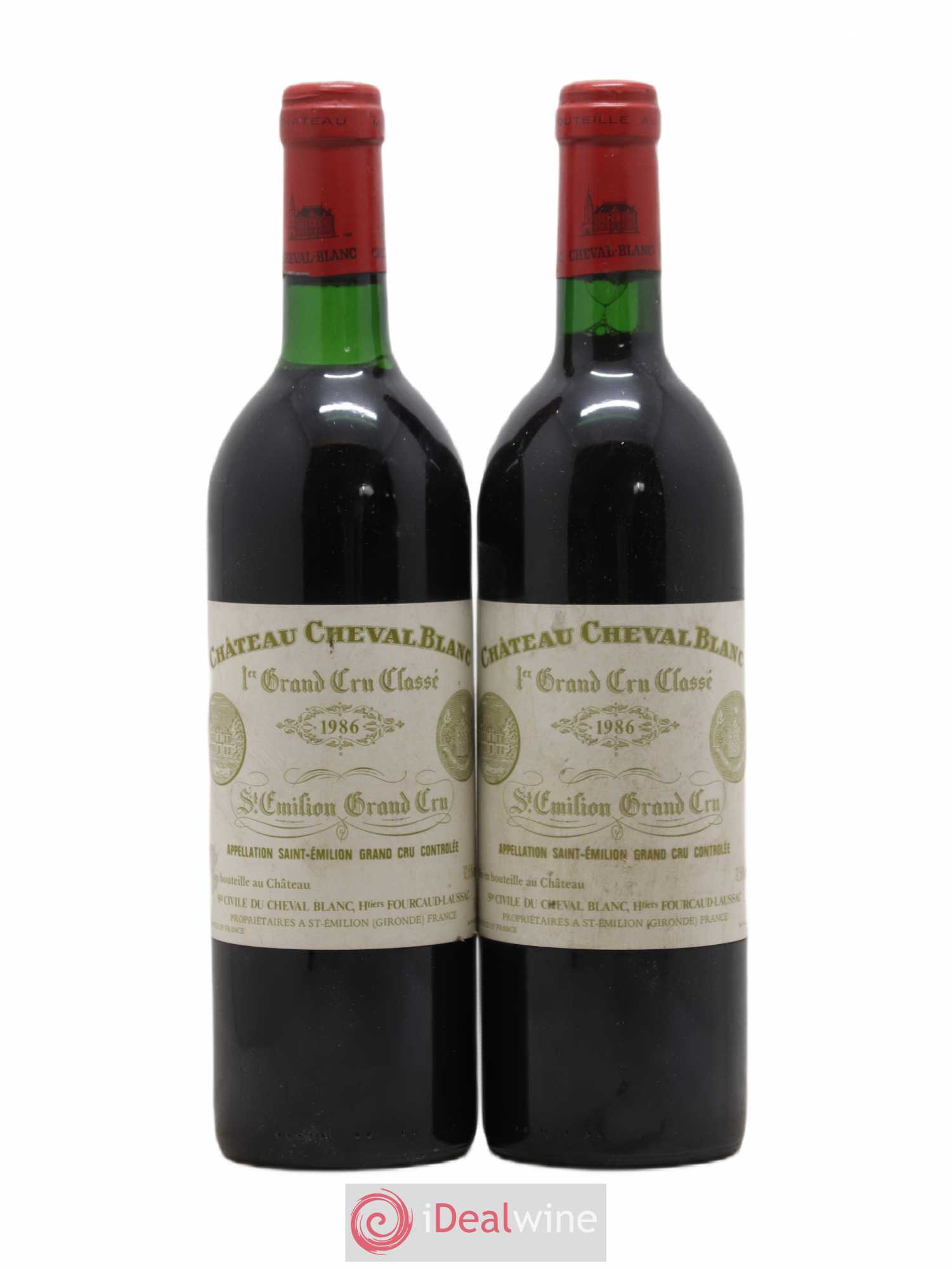 Château Cheval Blanc 1er Grand Cru Classé A 1986 - Lot de 2 bouteilles - 0