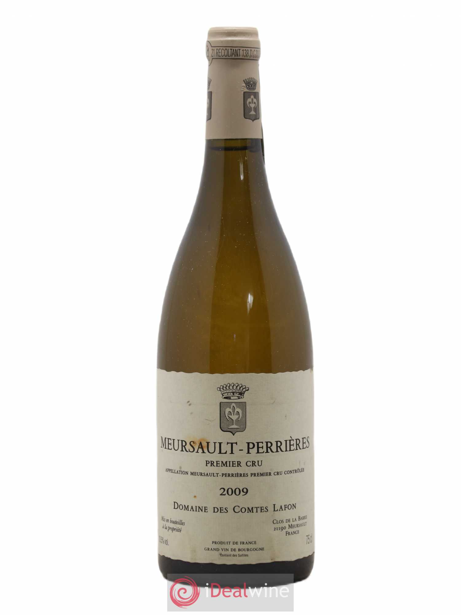 Meursault 1er Cru Perrières Comtes Lafon (Domaine des) 2009 - Lot de 1 bouteille - 0