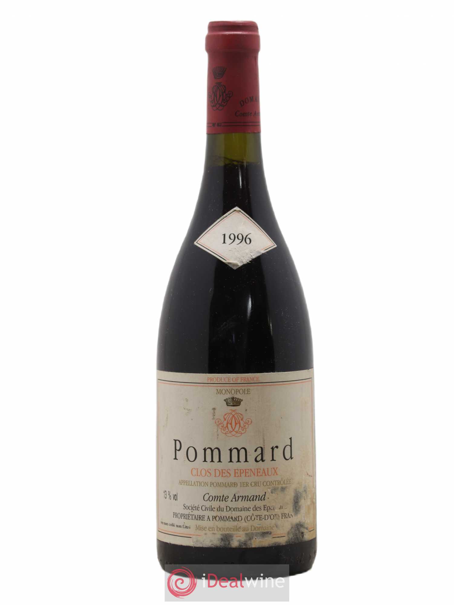 Pommard 1er Cru Clos des Epeneaux Comte Armand 1996 - Lot de 1 bouteille - 0