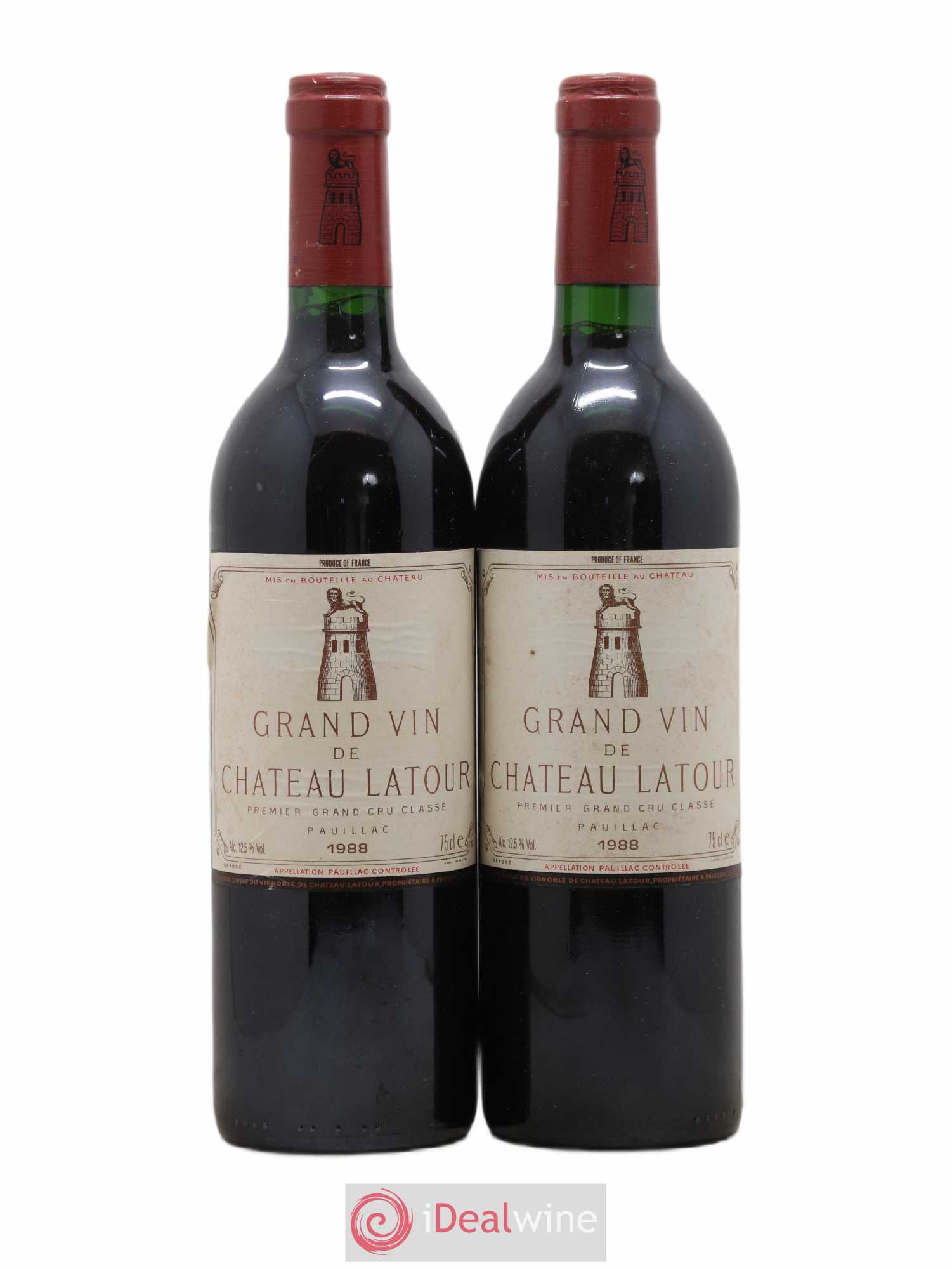 Château Latour 1er Grand Cru Classé 1988 - Lot de 2 bouteilles - 0