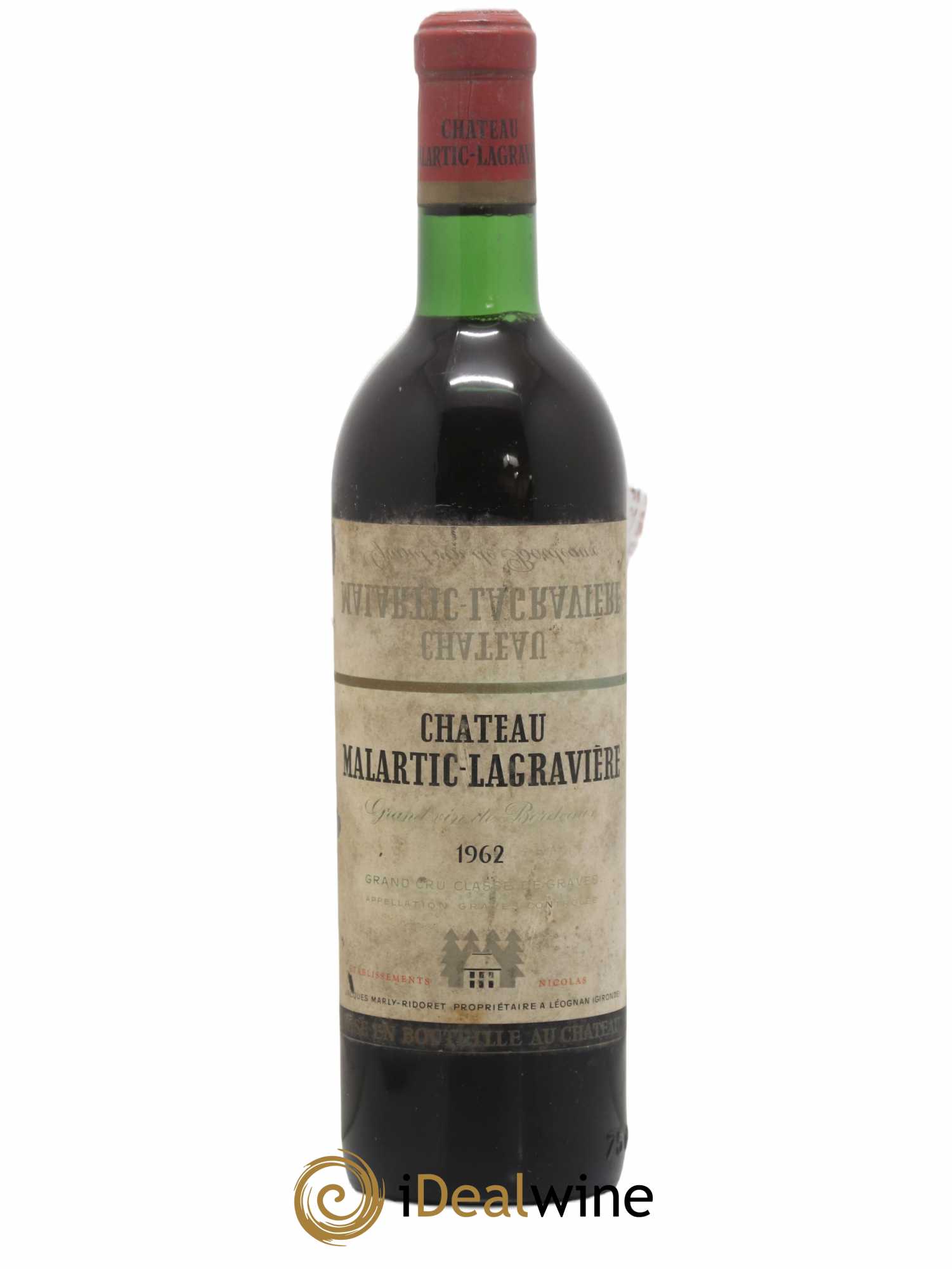 Château Malartic-Lagravière Cru Classé de Graves 1962 - Lot de 1 bouteille - 0