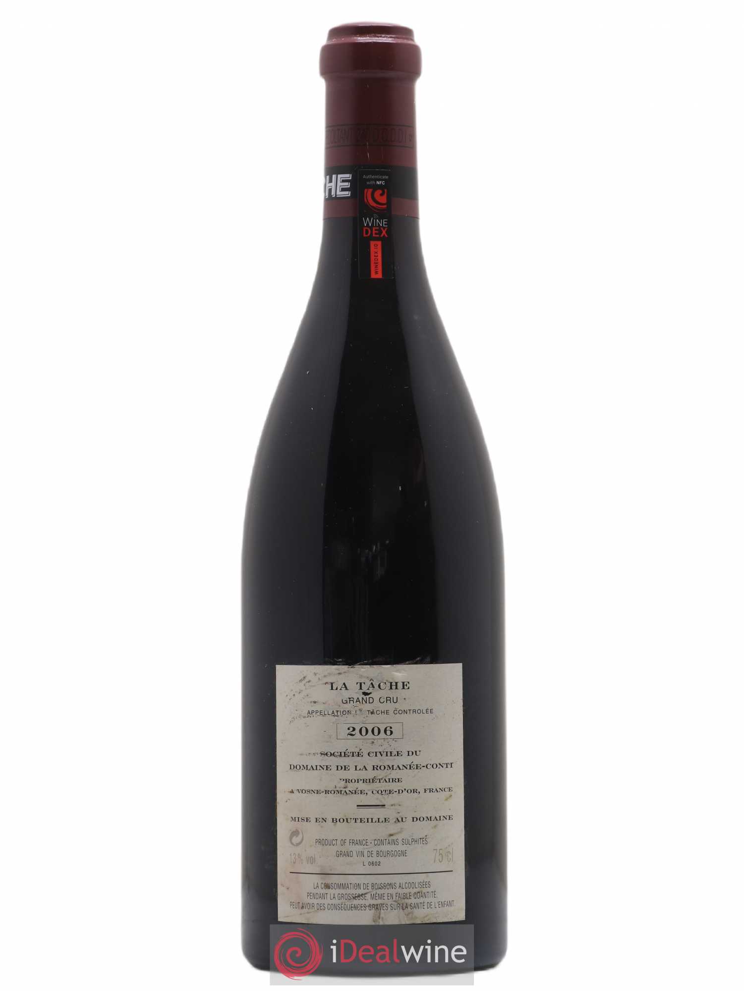 La Tâche Grand Cru Domaine de la Romanée-Conti 2006 - Lot de 1 bouteille - 1