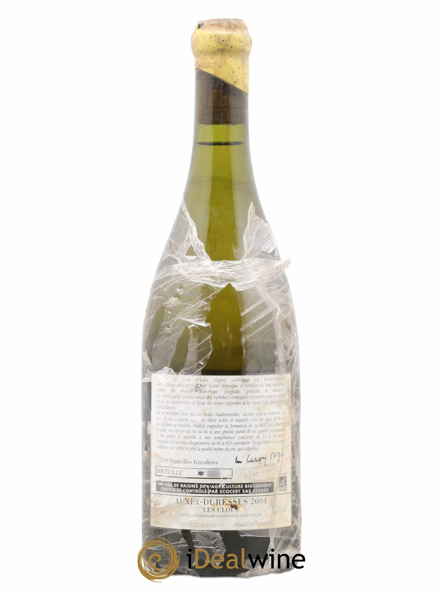 Auxey-Duresses Les Clous d'Auvenay (Domaine) 2004 - Lot de 1 bouteille - 1