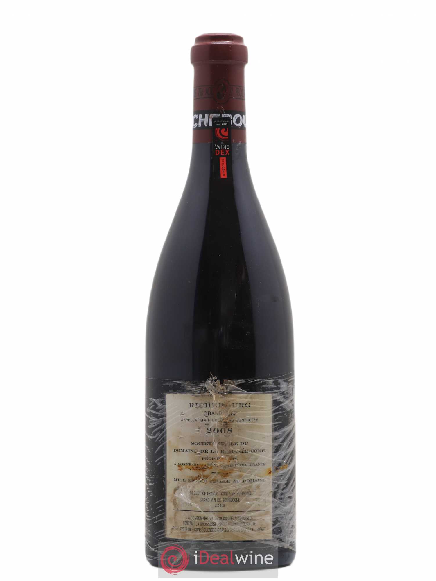 Richebourg Grand Cru Domaine de la Romanée-Conti 2008 - Lot de 1 bouteille - 1