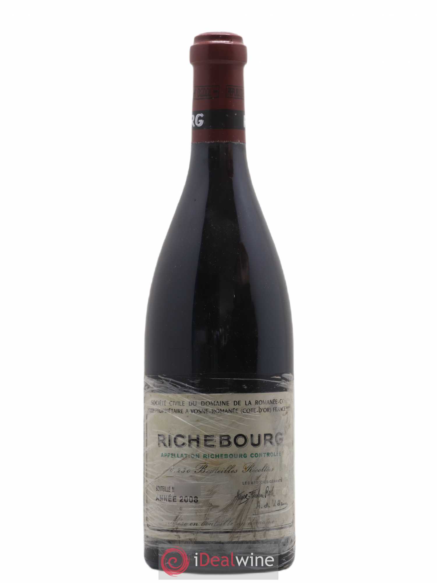 Richebourg Grand Cru Domaine de la Romanée-Conti 2008 - Lot de 1 bouteille - 0
