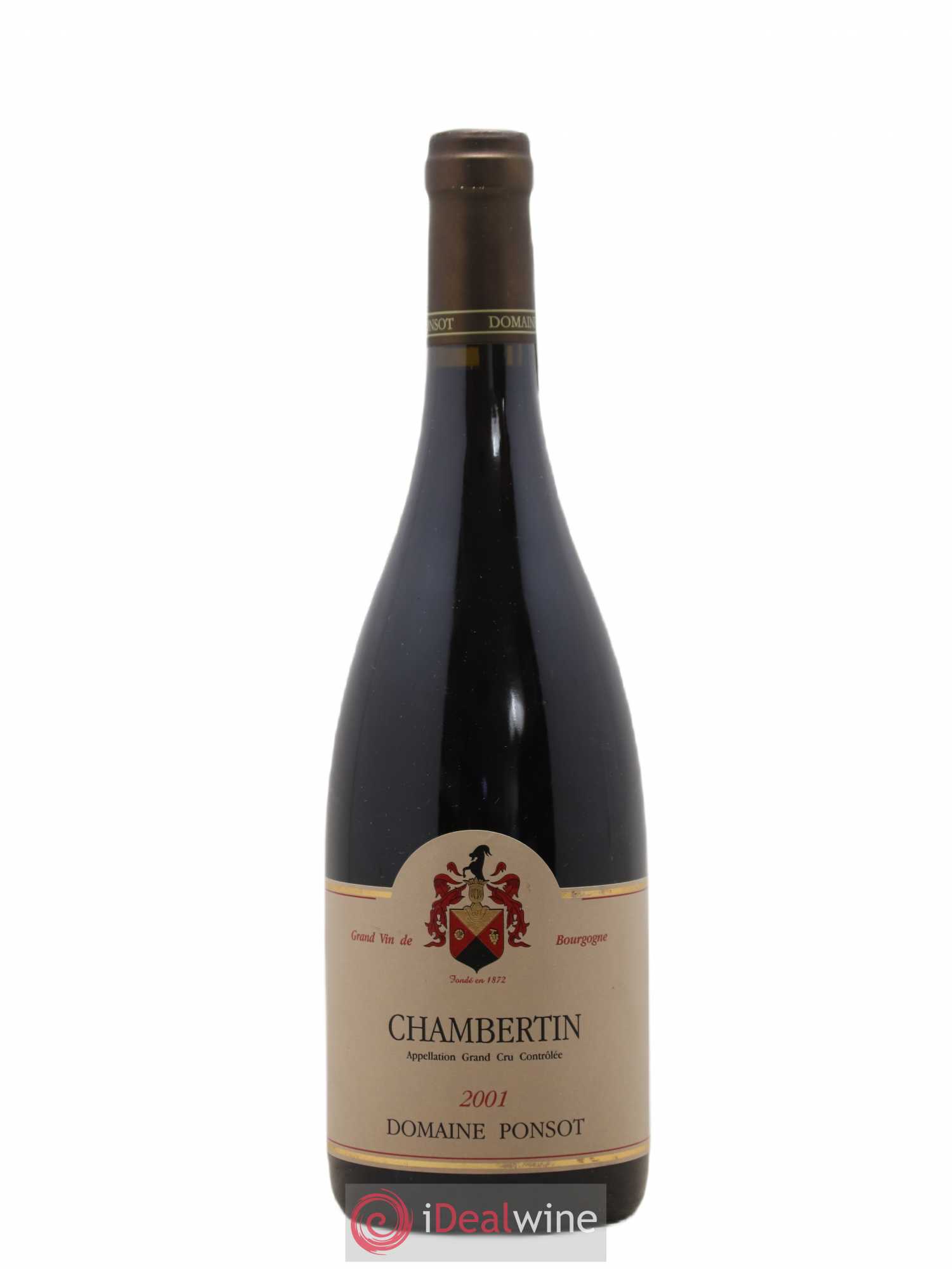 Chambertin Grand Cru Ponsot (Domaine) 2001 - Lot de 1 bouteille - 0
