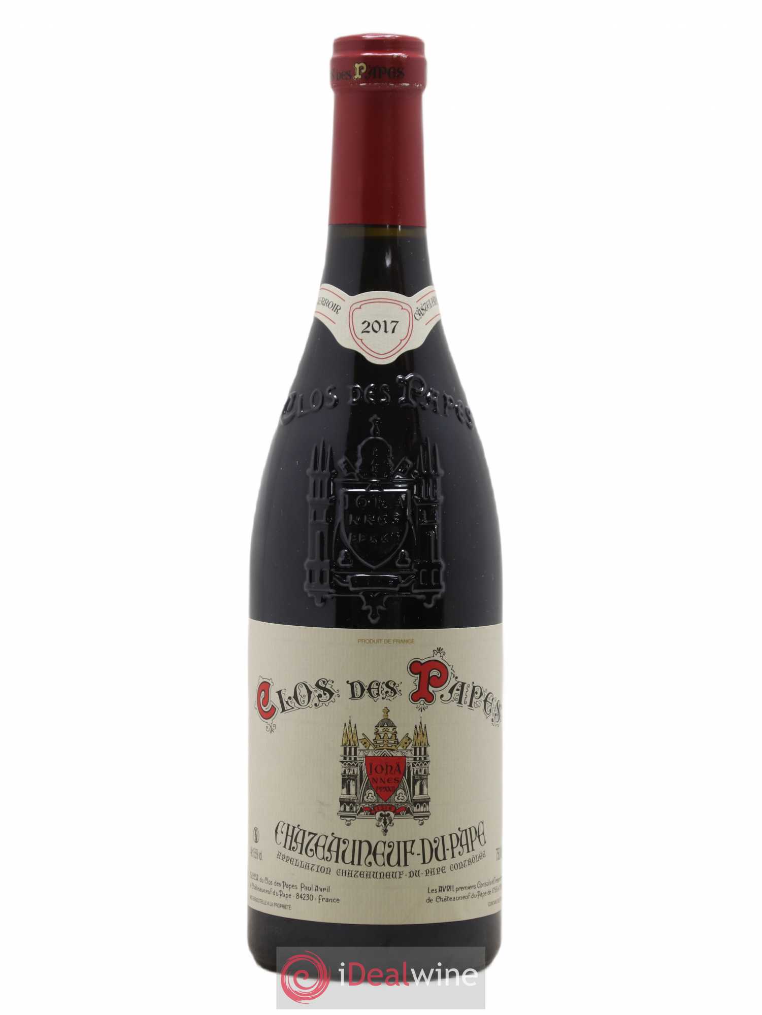 Châteauneuf-du-Pape Clos des Papes - Paul Avril 2017 - Lot de 1 bouteille - 0
