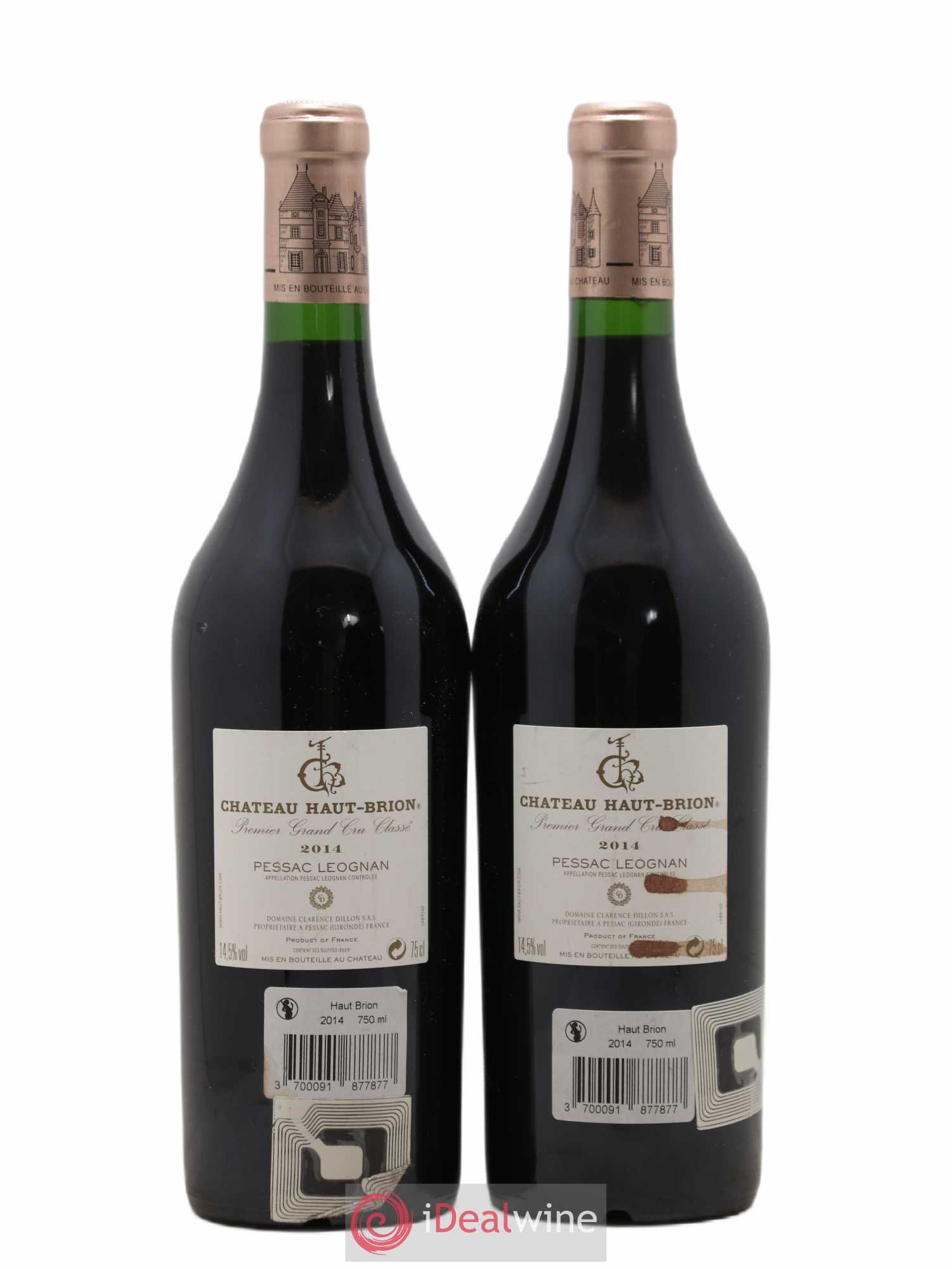 Château Haut Brion 1er Grand Cru Classé 2014 - Lot de 2 bouteilles - 1