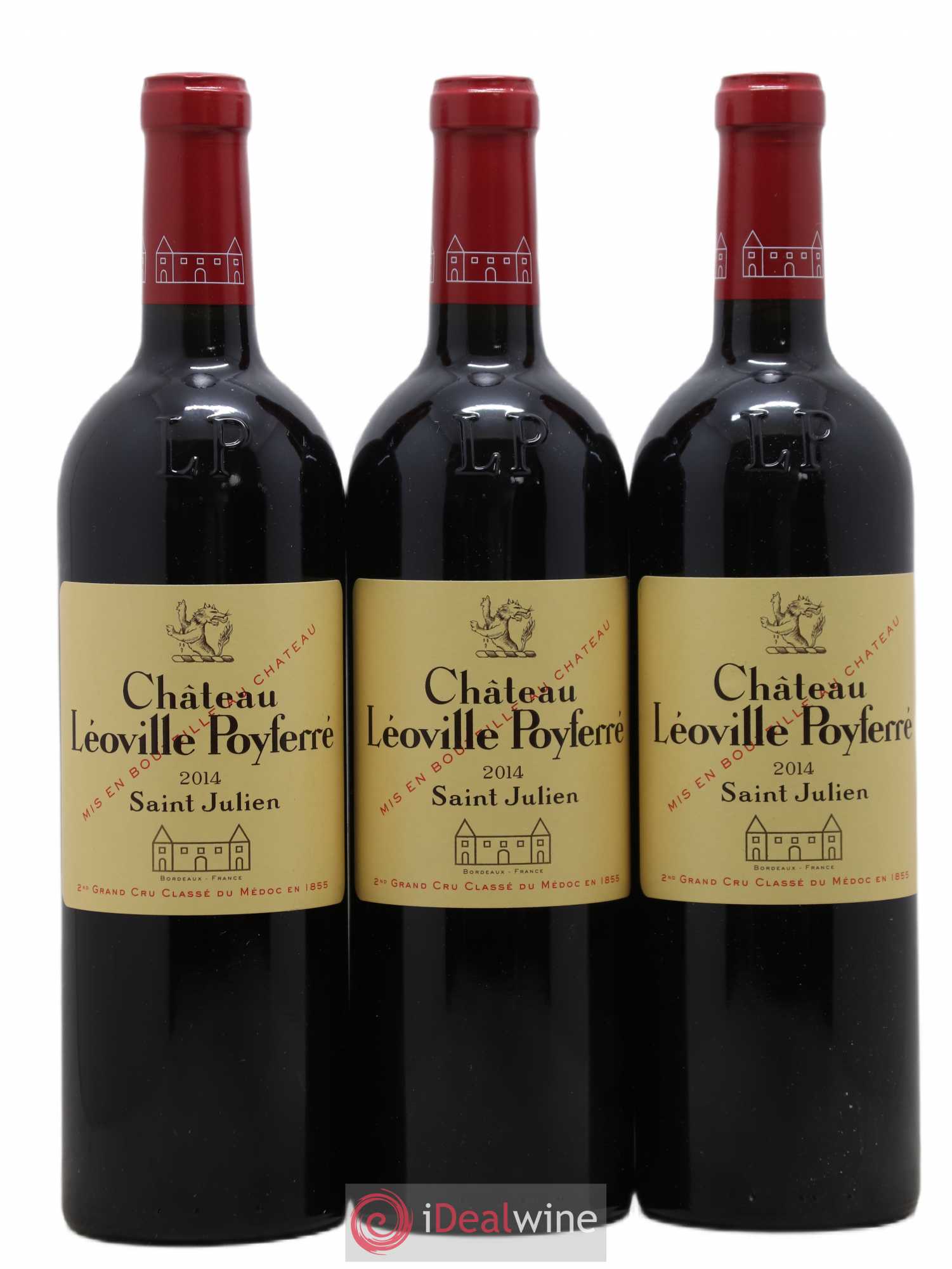 Château Léoville Poyferré 2ème Grand Cru Classé 2014 - Lot de 3 bouteilles - 0