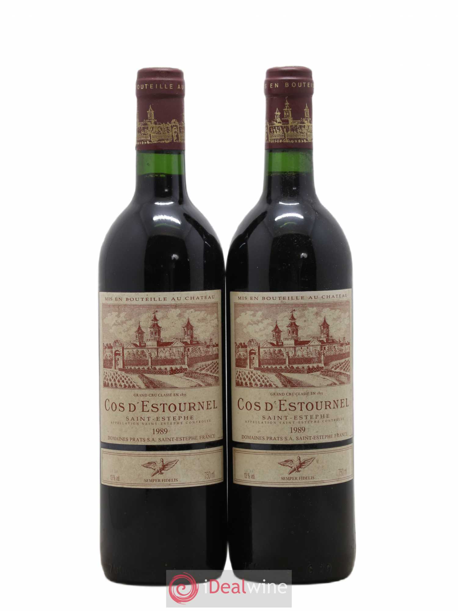 Cos d'Estournel 2ème Grand Cru Classé 1989 - Lot de 2 bouteilles - 0