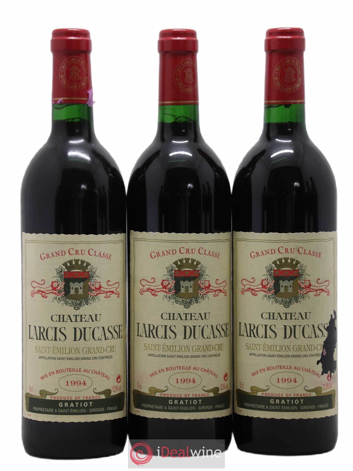 Château Larcis Ducasse 1er Grand Cru Classé B 1994 - Lot de 6 bouteilles - 1