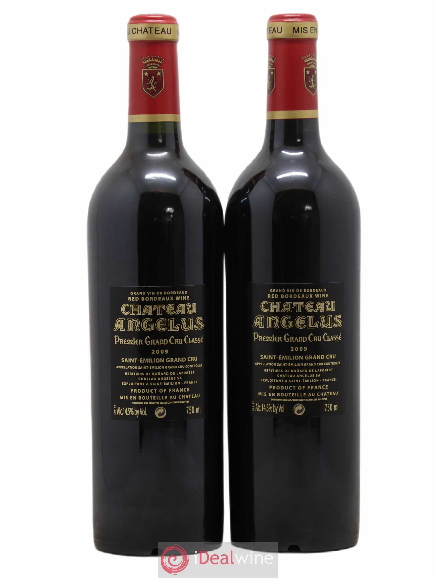 Château Angélus 1er Grand Cru Classé A 2009 - Lot de 2 bouteilles - 1