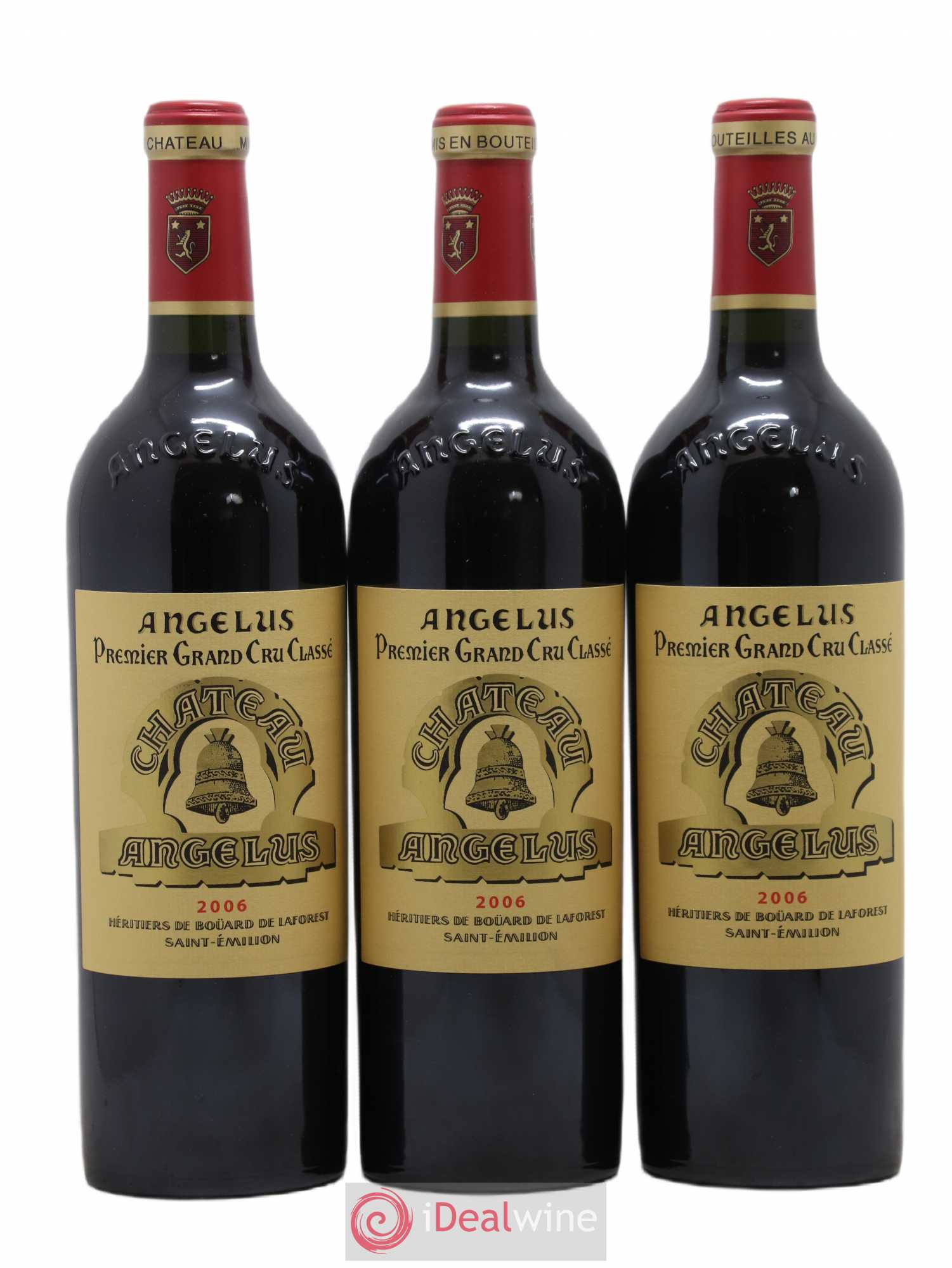 Château Angélus 1er Grand Cru Classé A 2006 - Lot de 3 bouteilles - 0