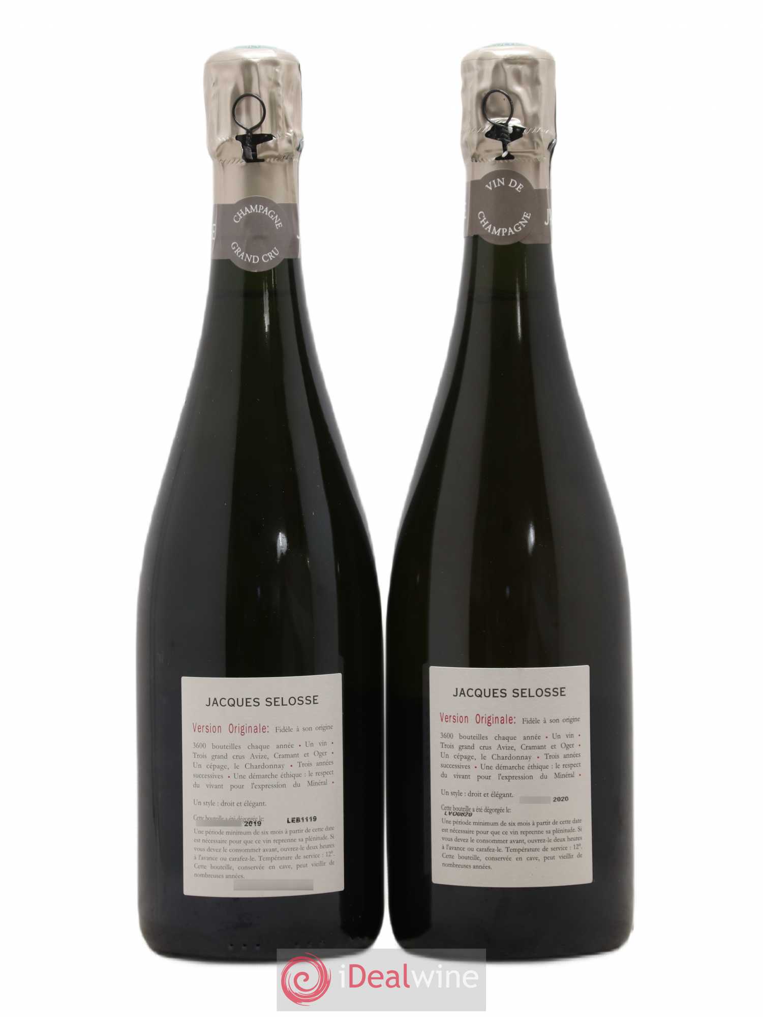Version Originale Jacques Selosse - Lot de 2 bouteilles - 1