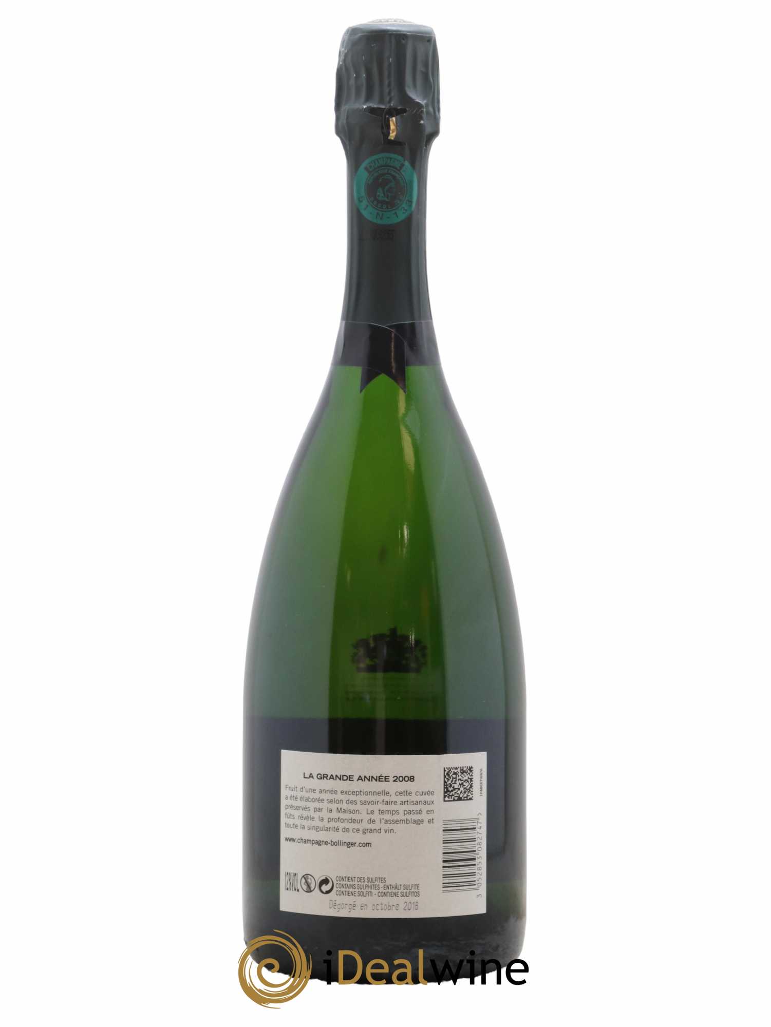 La Grande Année Brut Bollinger 2008 - Lot de 1 bouteille - 1