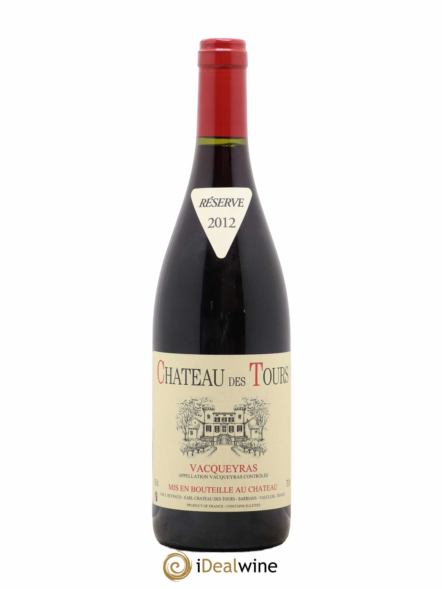 Vacqueyras Château des Tours Emmanuel Reynaud 2012 - Lot de 1 bouteille - 0