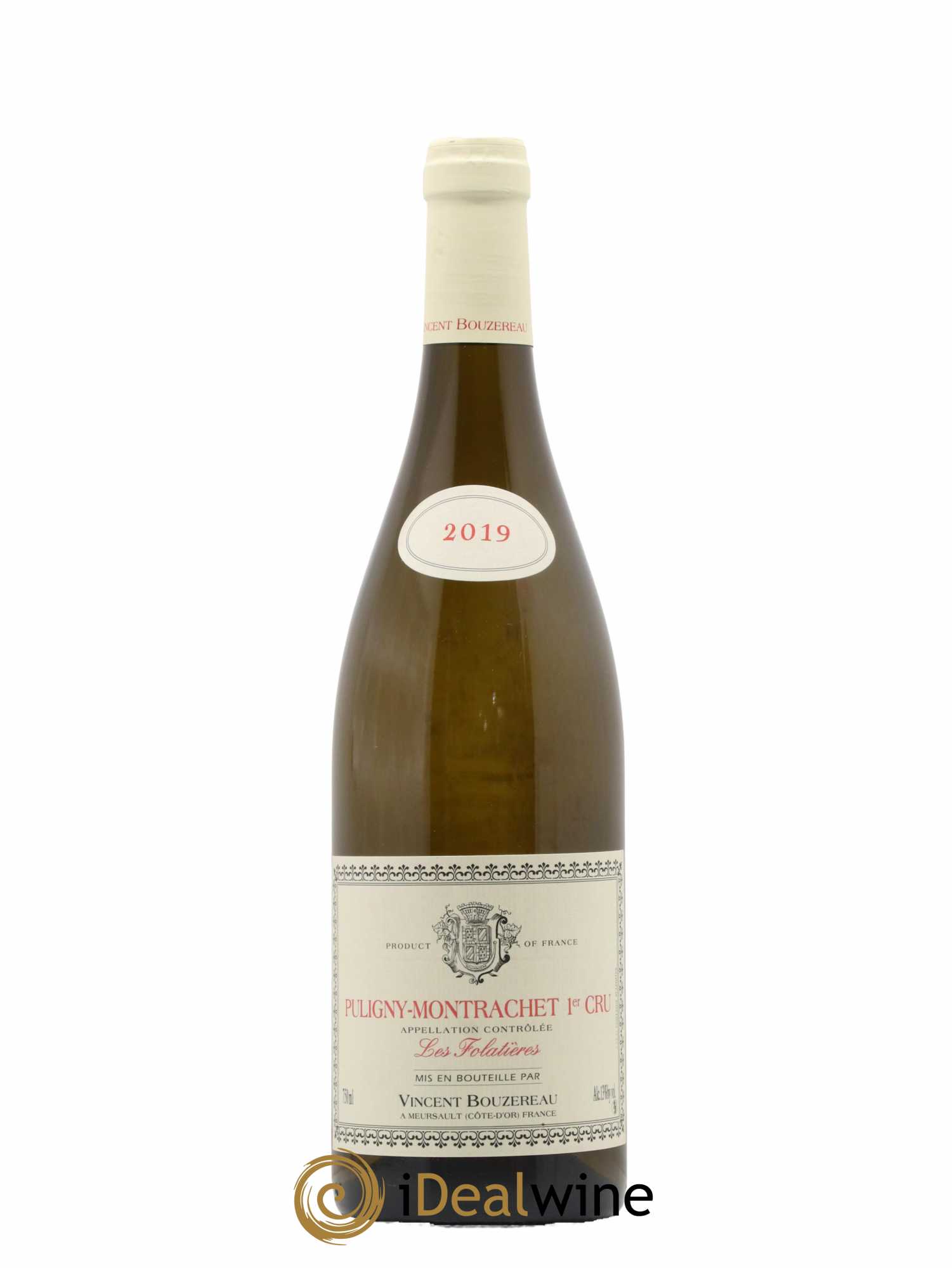Puligny-Montrachet 1er Cru Les Folatières Vincent Bouzereau (Domaine) 2019 - Lot de 1 bouteille - 0