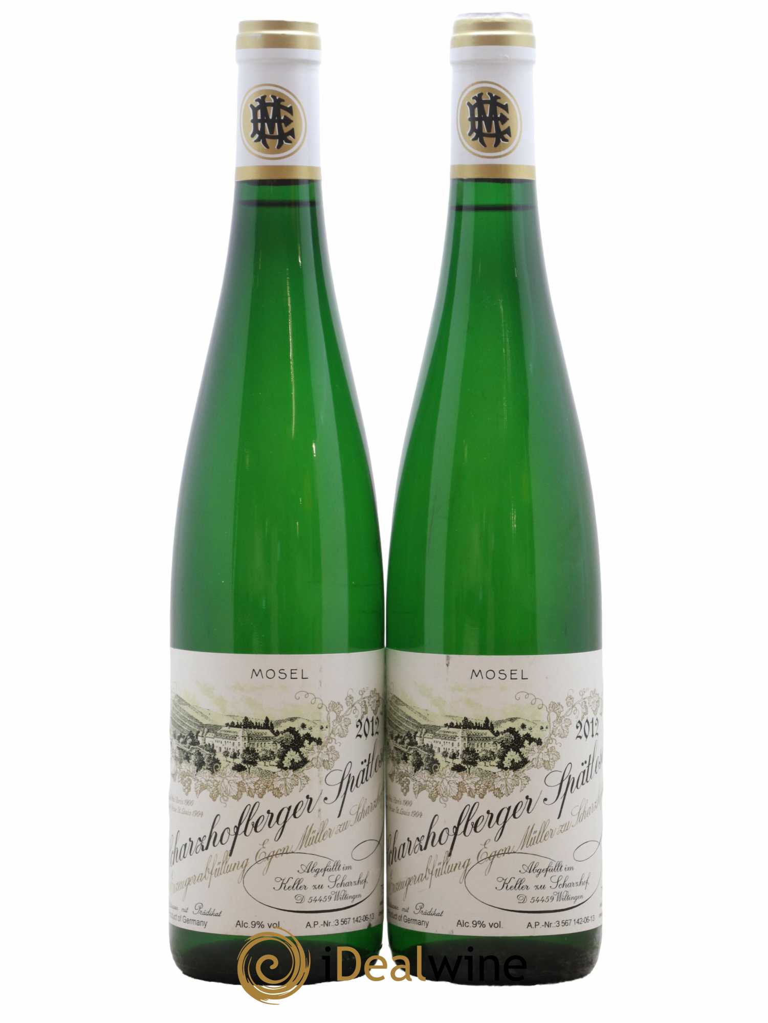 Riesling Scharzhofberger Spatlese Egon Muller 2012 - Lotto di 2 bottiglie - 0