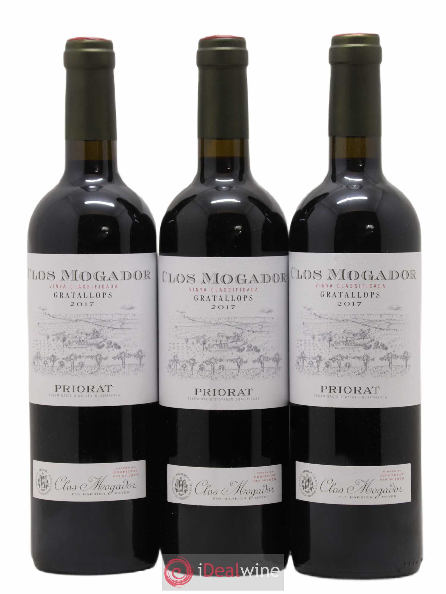 Priorat DOCA Gratallops Clos Mogador 2017 - Lot de 3 bouteilles - 0