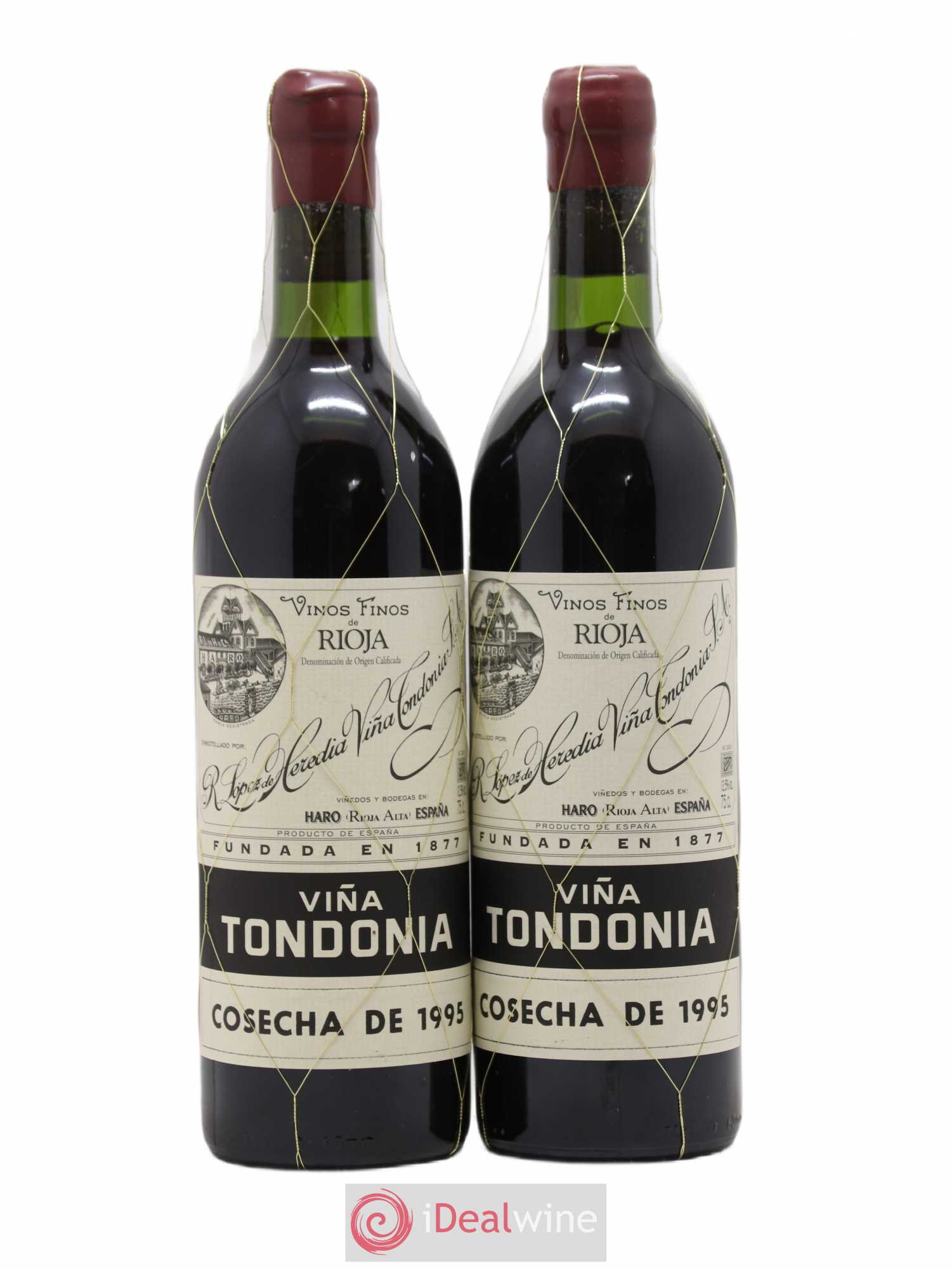 Rioja Gran Reserva Vina Tondonia R. Lopez de Heredia 1995 - Lot de 2 bouteilles - 0