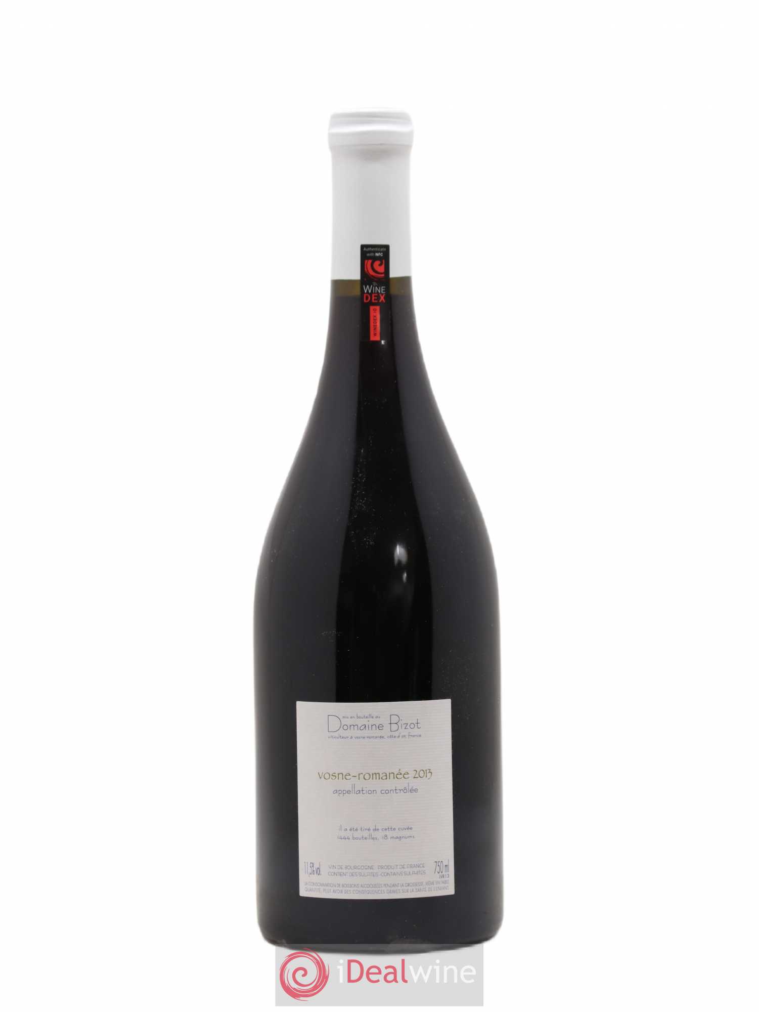 Vosne-Romanée Bizot (Domaine) 2013 - Lot de 1 bouteille - 1