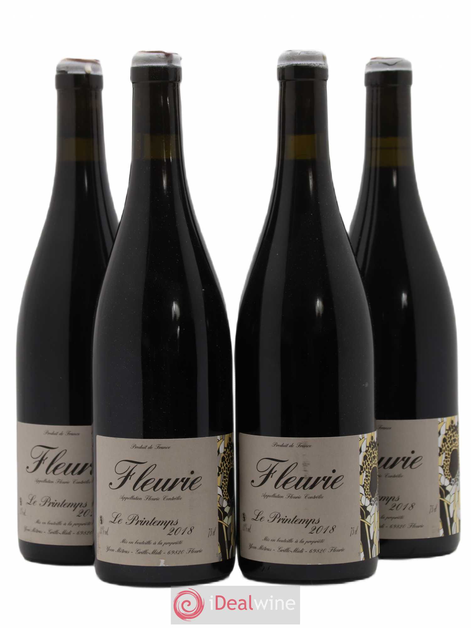 Fleurie Le Printemps Yvon Métras 2018 - Lot de 4 bouteilles - 0
