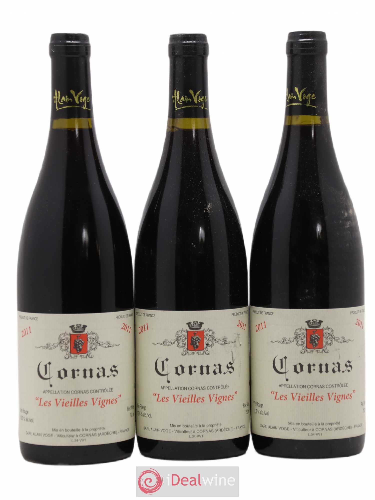 Cornas Les Vieilles Vignes Alain Voge (Domaine) 2011 - Lot de 3 bouteilles - 0