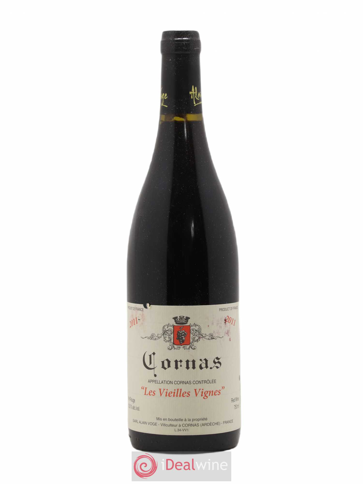 Cornas Les Vieilles Vignes Alain Voge (Domaine) 2011 - Lot de 1 bouteille - 0