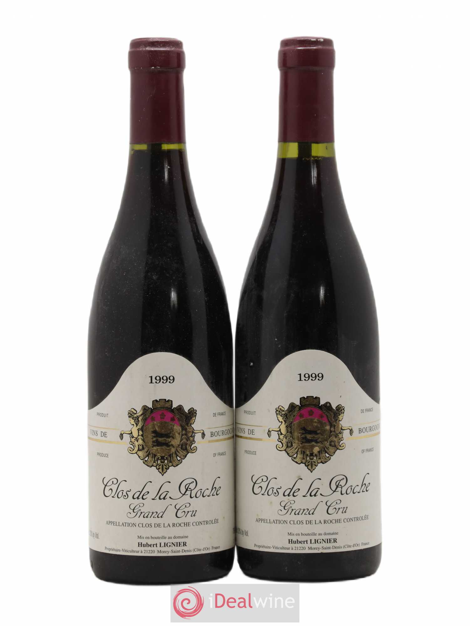 Clos de la Roche Grand Cru Hubert Lignier (Domaine) 1999 - Lot de 2 bouteilles - 0
